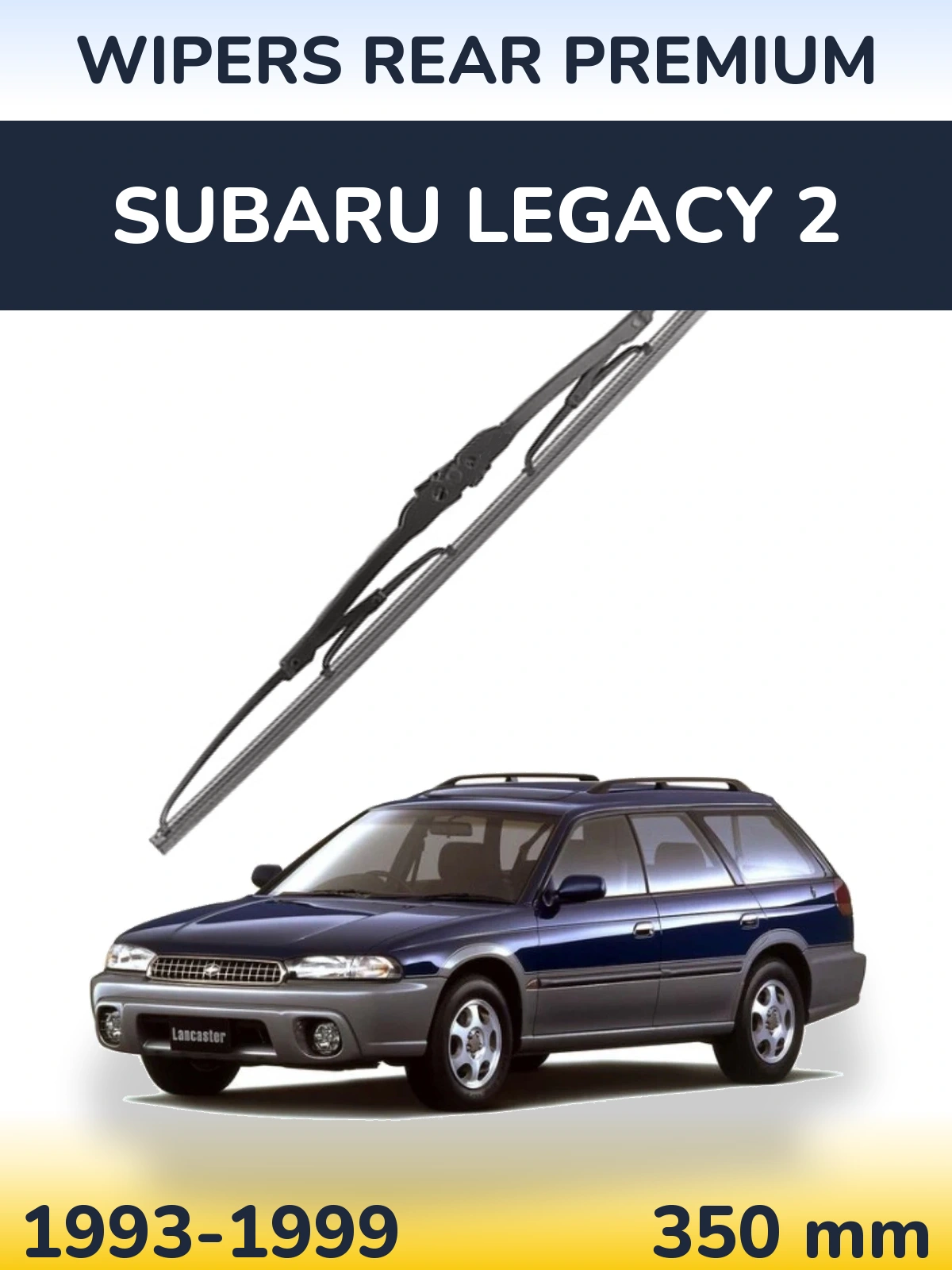 Tylna wycieraczka WIPERS REAR PREMIUM 350 mm do Subaru Legacy 2 1993-1999
