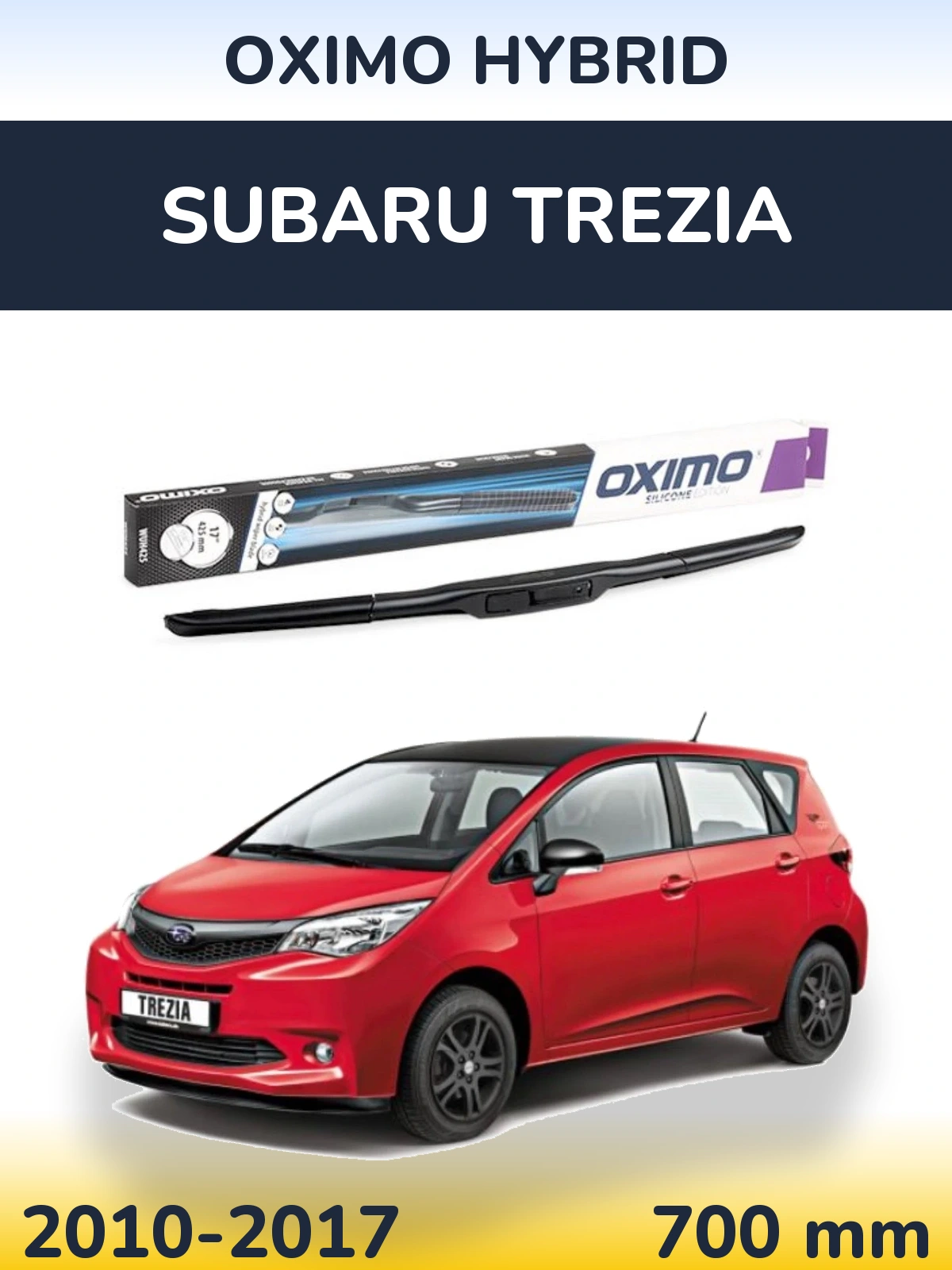 Przednia wycieraczka Oximo Hybrid 700 mm do Subaru Trezia 2010-2017