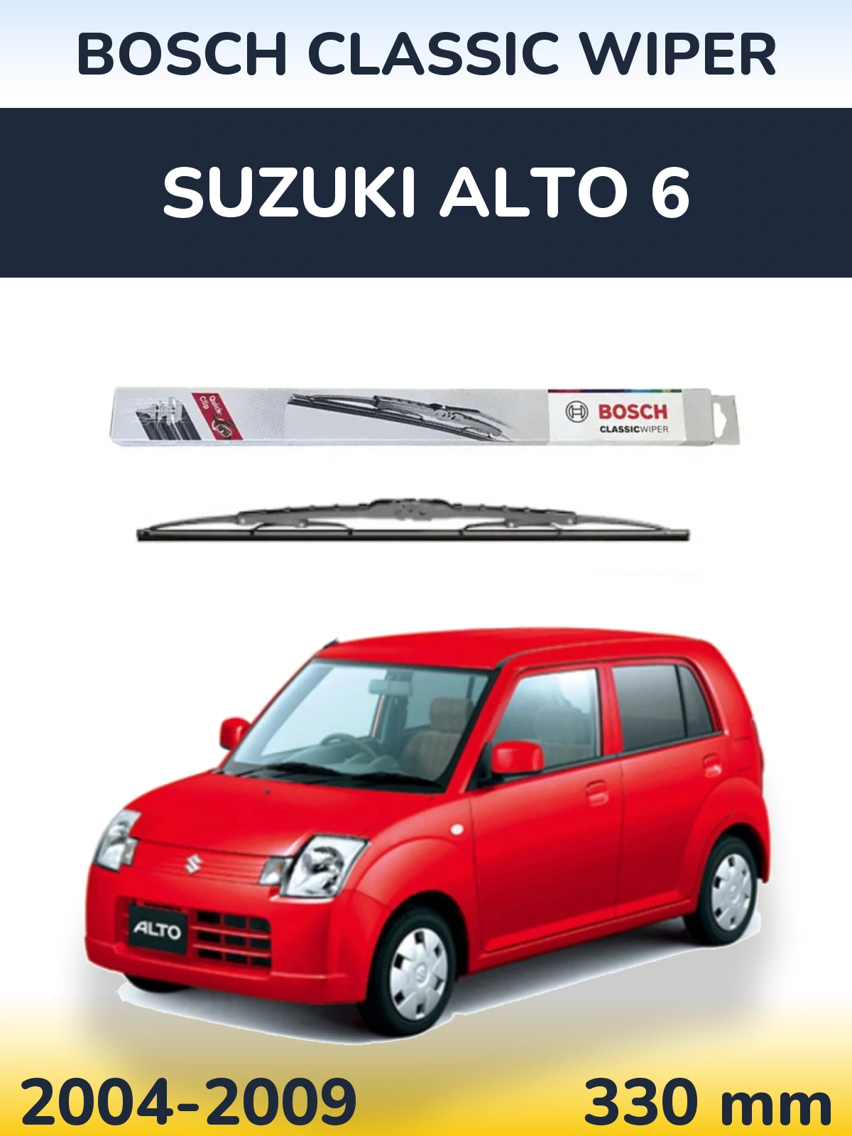 Задний дворник BOSCH Classic Wiper 340 мм для Suzuki Alto 6 2004-2009