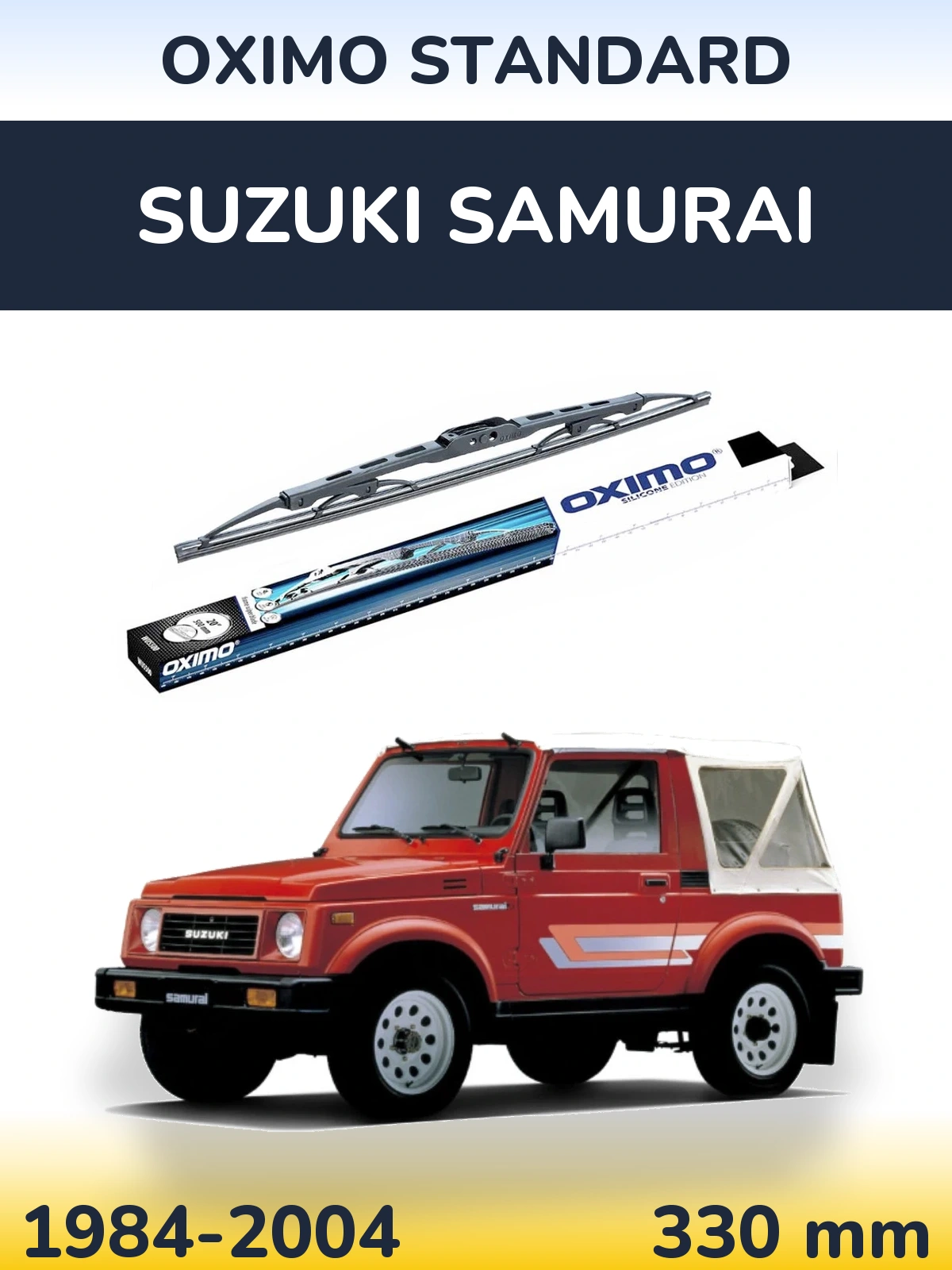 Tylna wycieraczka Oximo Standard 325 mm do Suzuki Samurai 1984-2004