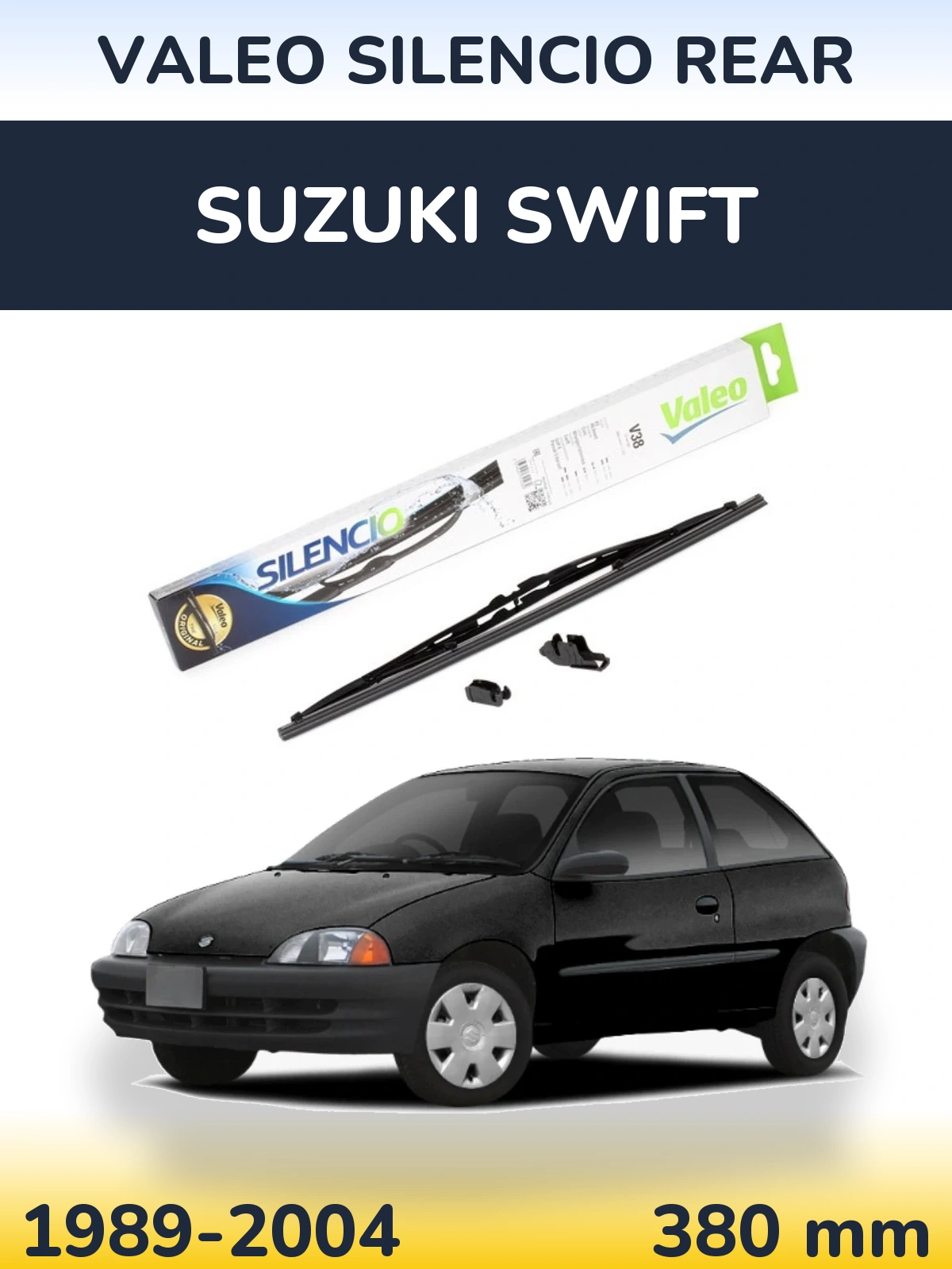 Задний дворник Valeo Silencio Rear 380 мм для Suzuki Swift 1989-2004