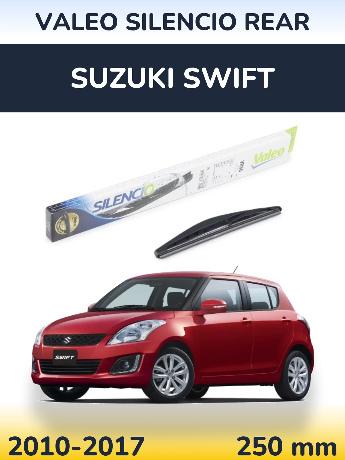 Задний дворник Valeo Silencio Rear 240 мм для Suzuki Swift 2010-2017