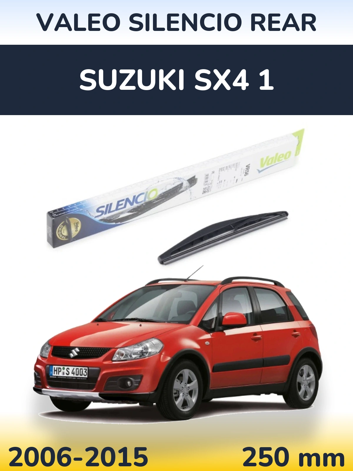 Задний дворник Valeo Silencio Rear 240 мм для Suzuki SX4 1 2006-2015
