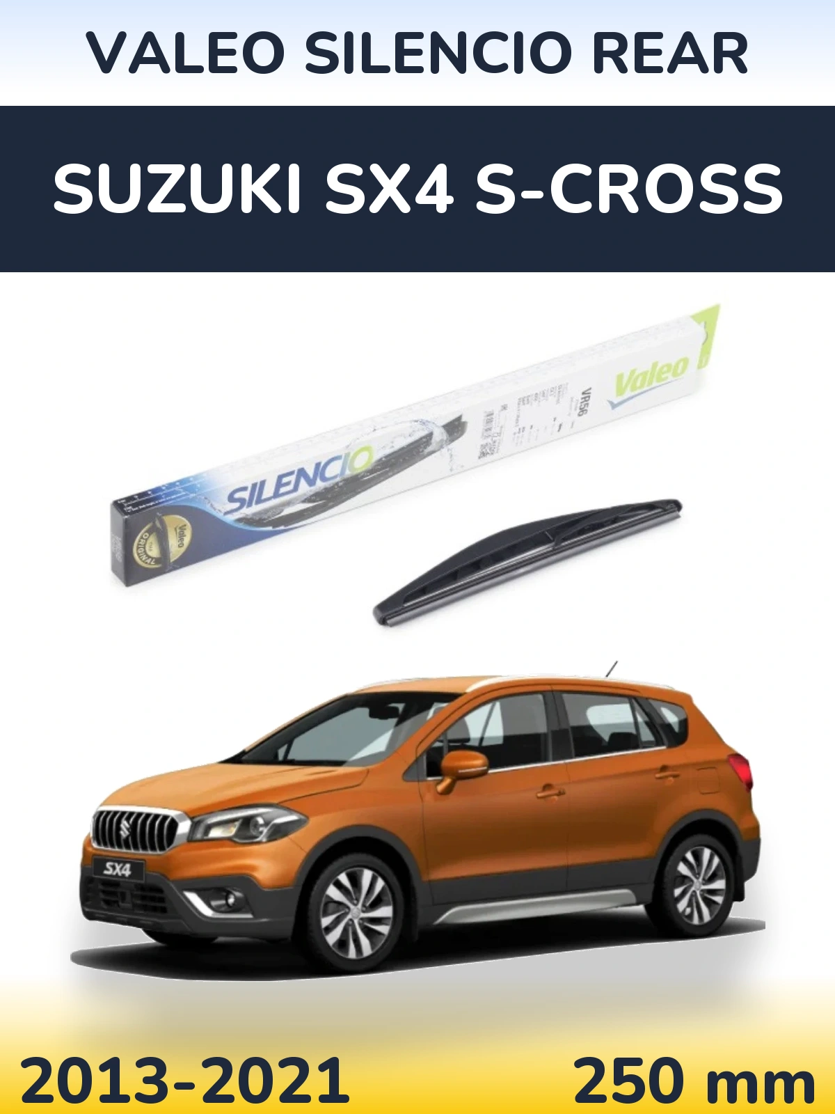 Задний дворник Valeo Silencio Rear 240 мм для Suzuki SX4 S-Cross 2013-2021