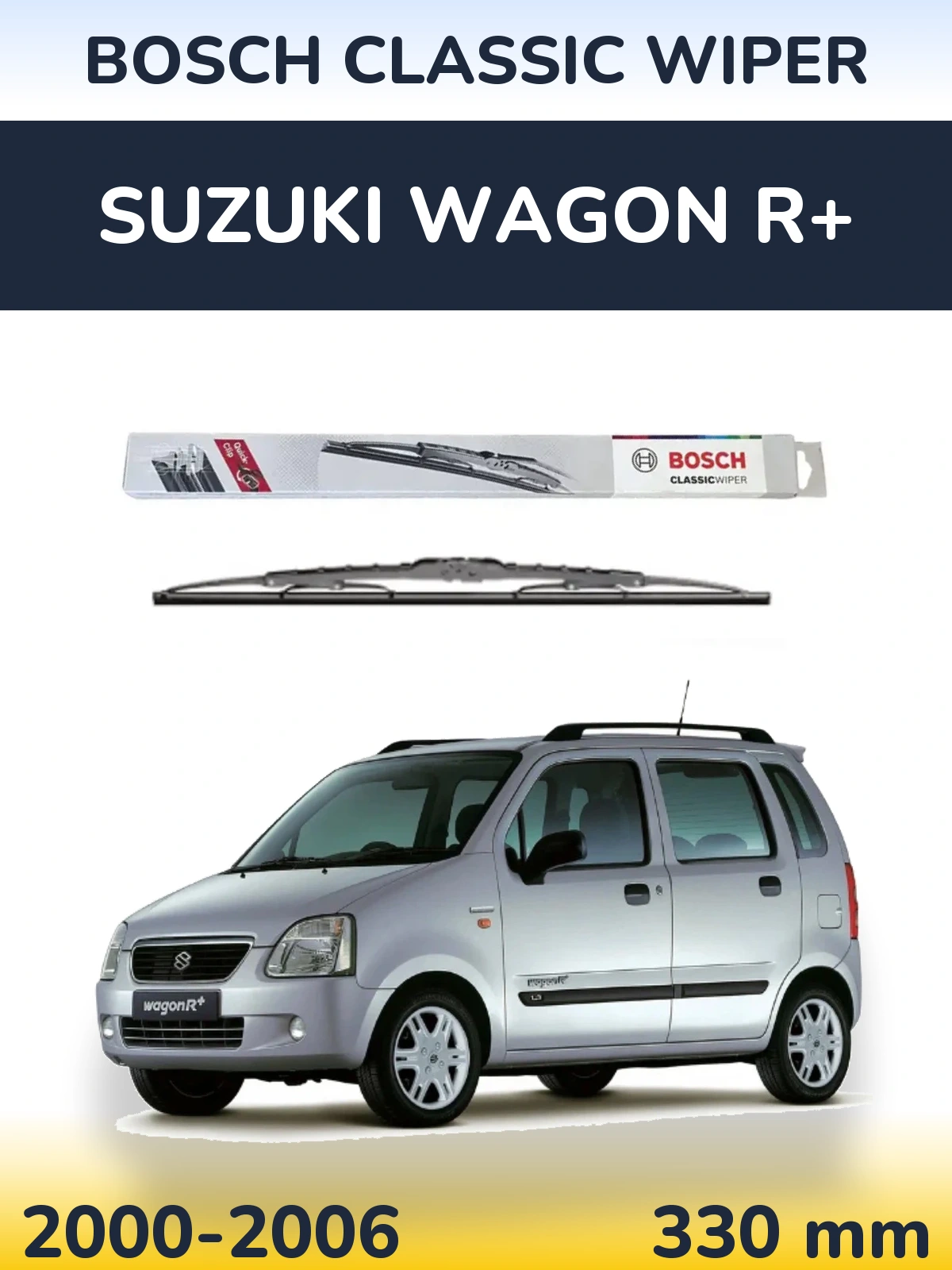 Tylna wycieraczka BOSCH Classic Wiper 340 mm do Suzuki Wagon R+ 2000-2006