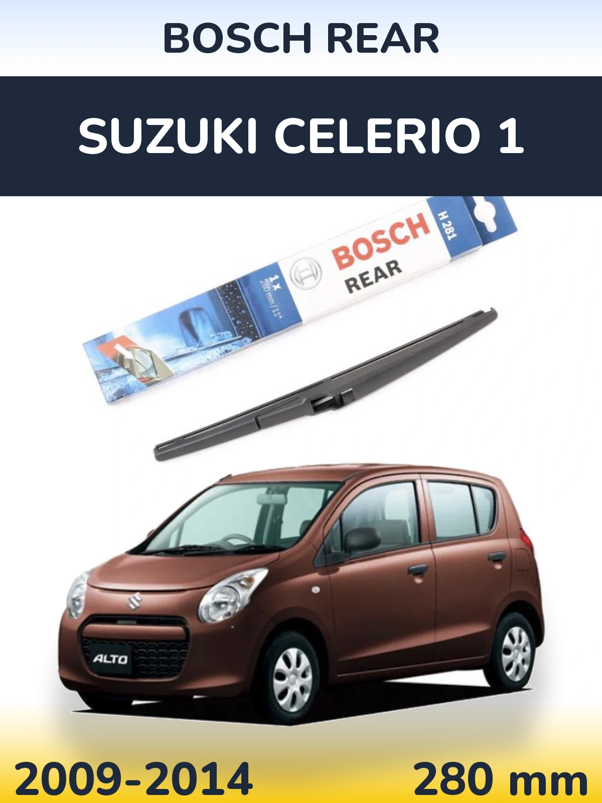 Tylna wycieraczka BOSCH Rear 280 mm do Suzuki Celerio 1 2009-2014