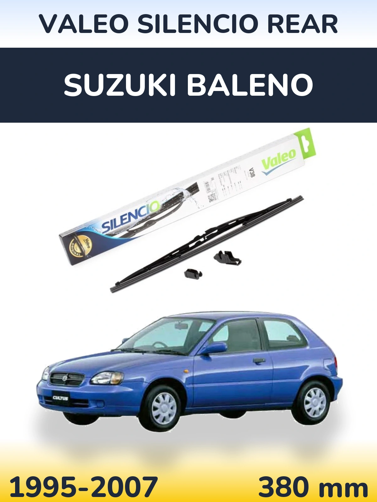 Tylna wycieraczka Valeo Silencio Rear 380 mm do Suzuki Baleno 1995-2007