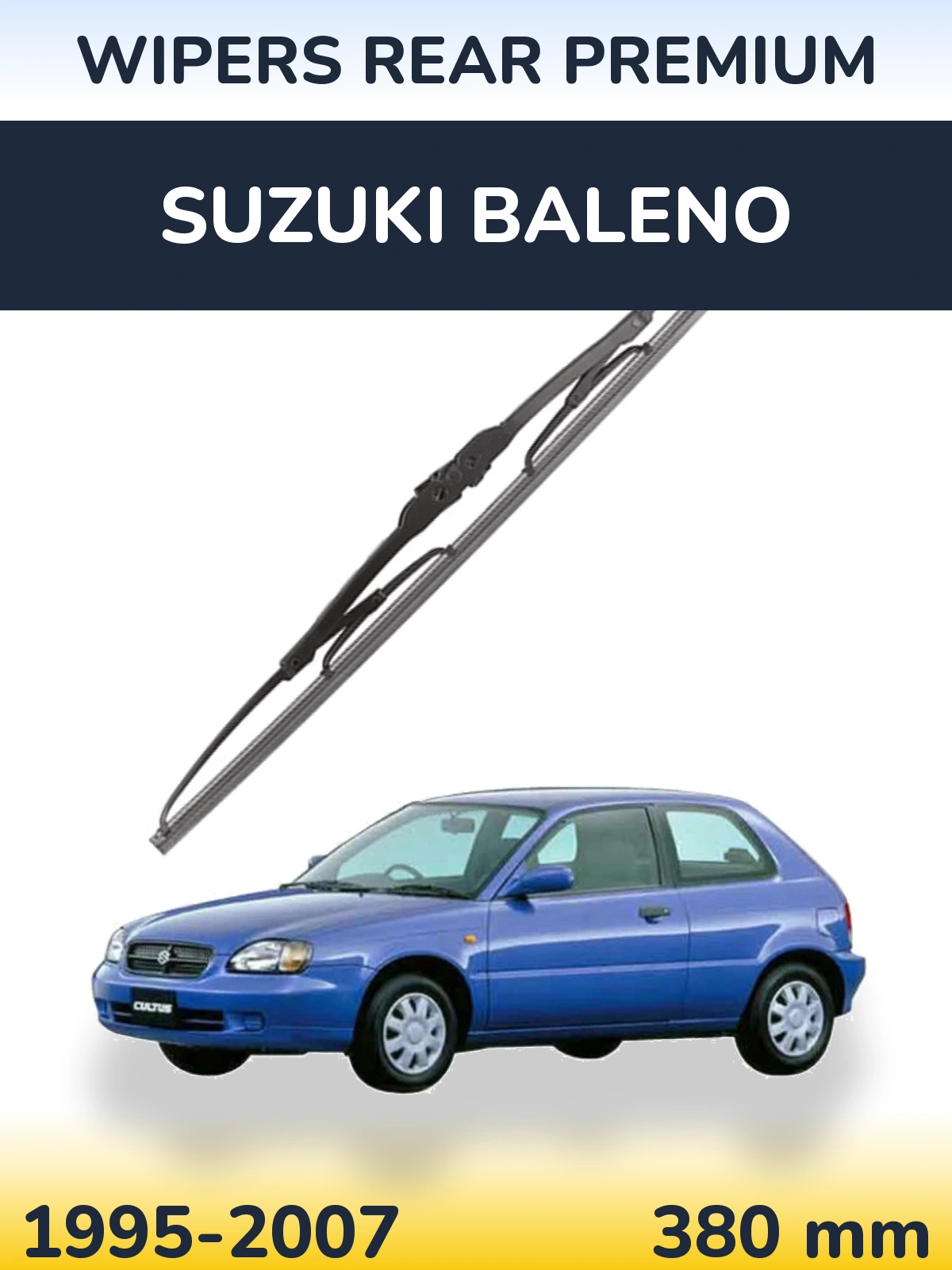 Задний дворник WIPERS REAR PREMIUM 380 мм для Suzuki Baleno 1995-2007