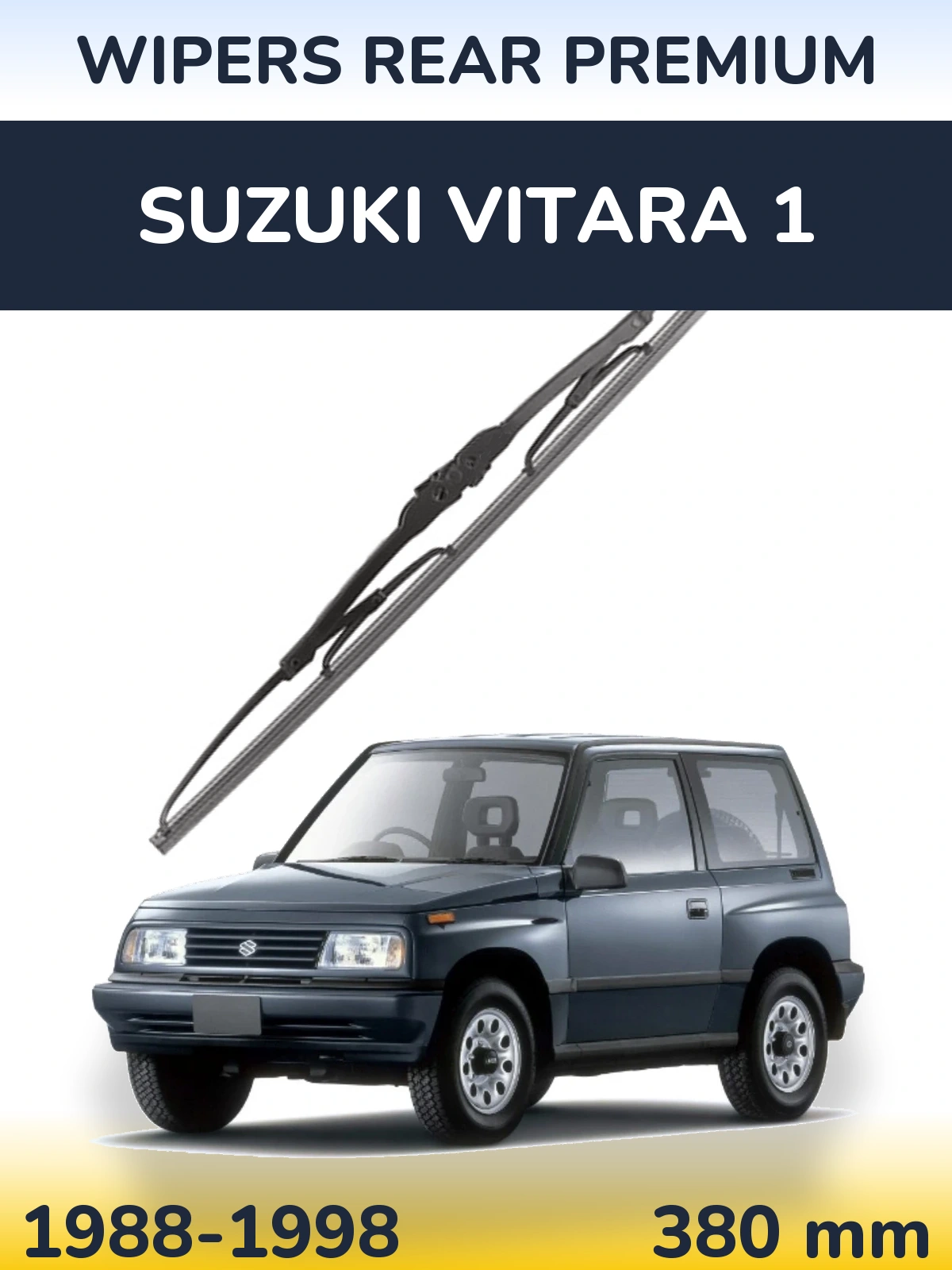 Tylna wycieraczka WIPERS REAR PREMIUM 380 mm do Suzuki Vitara 1 1988-1998