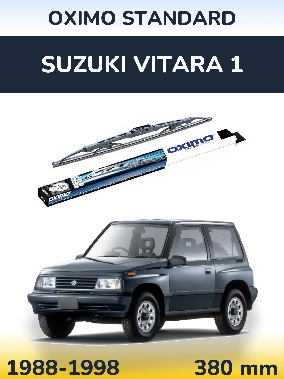 Tylna wycieraczka Oximo Standard 375 mm do Suzuki Vitara 1 1988-1998