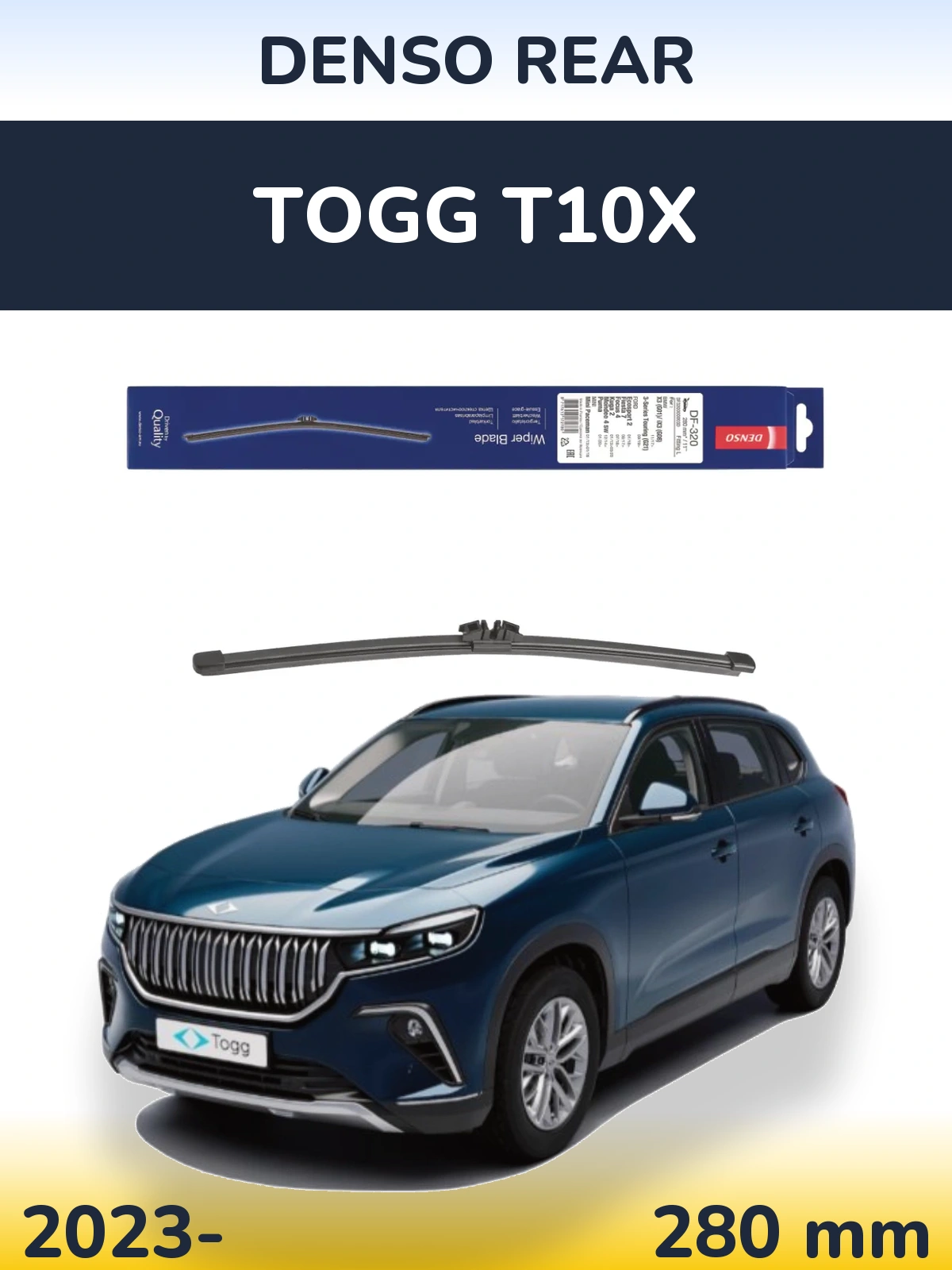 Tylna wycieraczka Denso Rear 280 mm do TOGG T10X 2023-2026