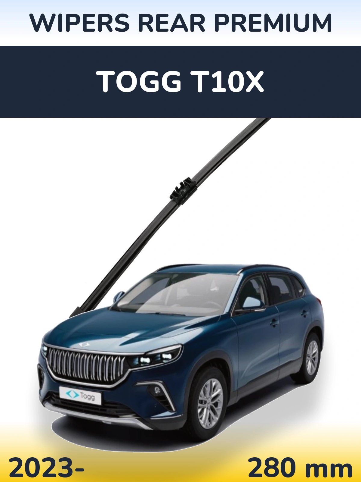 Tylna wycieraczka WIPERS REAR PREMIUM 280 mm do TOGG T10X 2023-2026