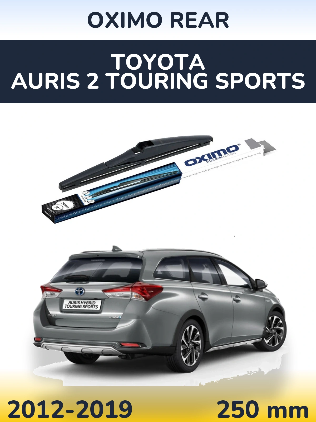 Задний дворник Oximo Rear 250 мм для Toyota Auris 2 Touring Sports 2012-2019
