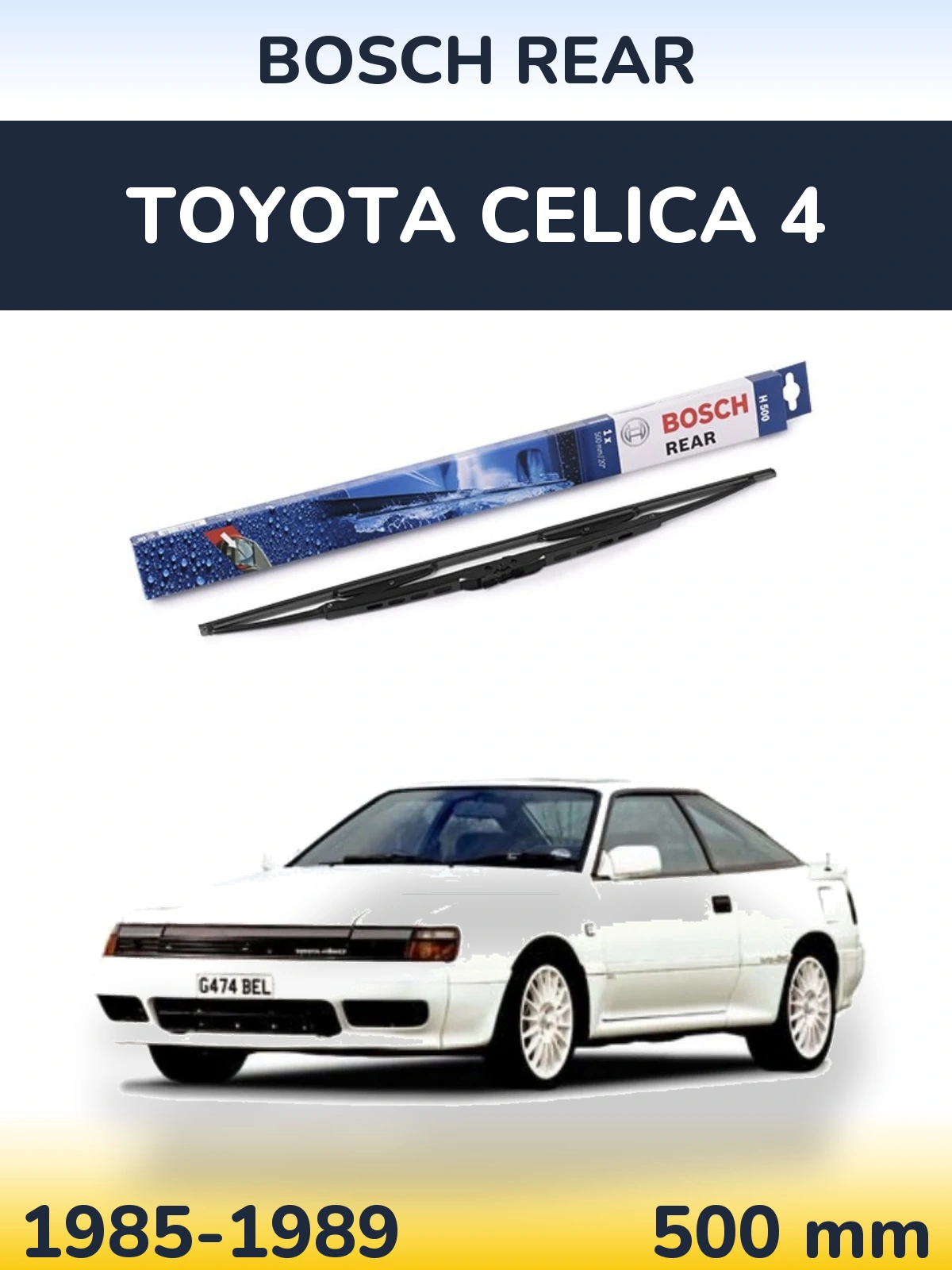Tylna wycieraczka BOSCH Rear 500 mm do Toyota Celica 4 1985-1989