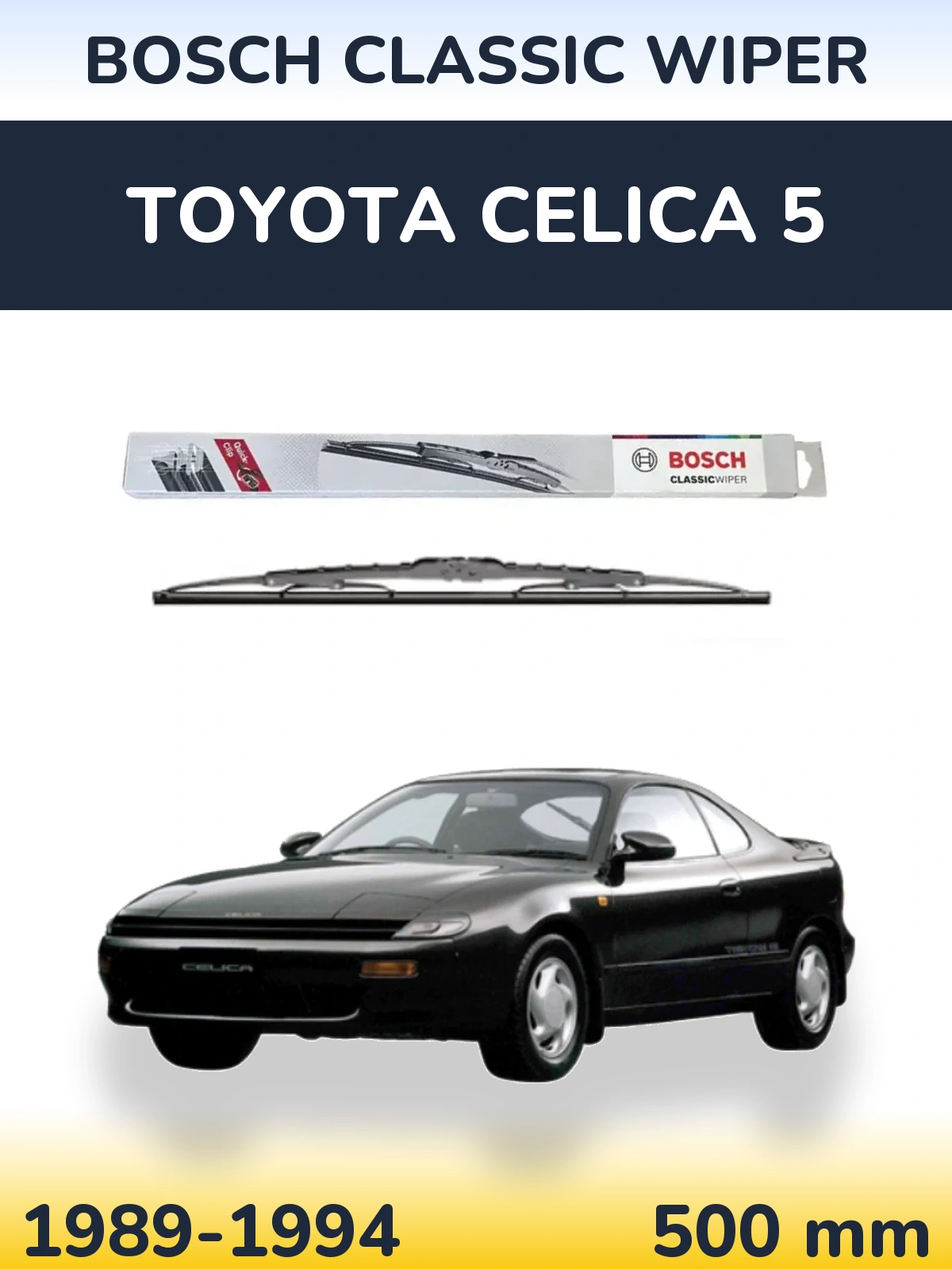 Tylna wycieraczka BOSCH Classic Wiper 500 mm do Toyota Celica 5 1989-1994