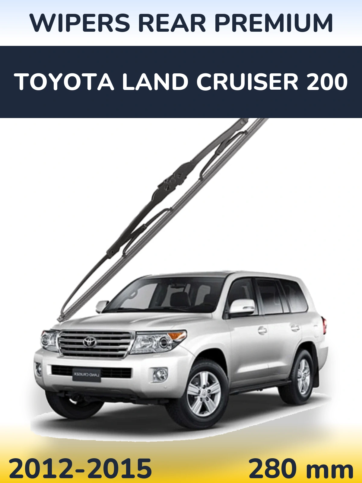 Tylna wycieraczka WIPERS REAR PREMIUM 280 mm do Toyota Land Cruiser 200 2012-2015