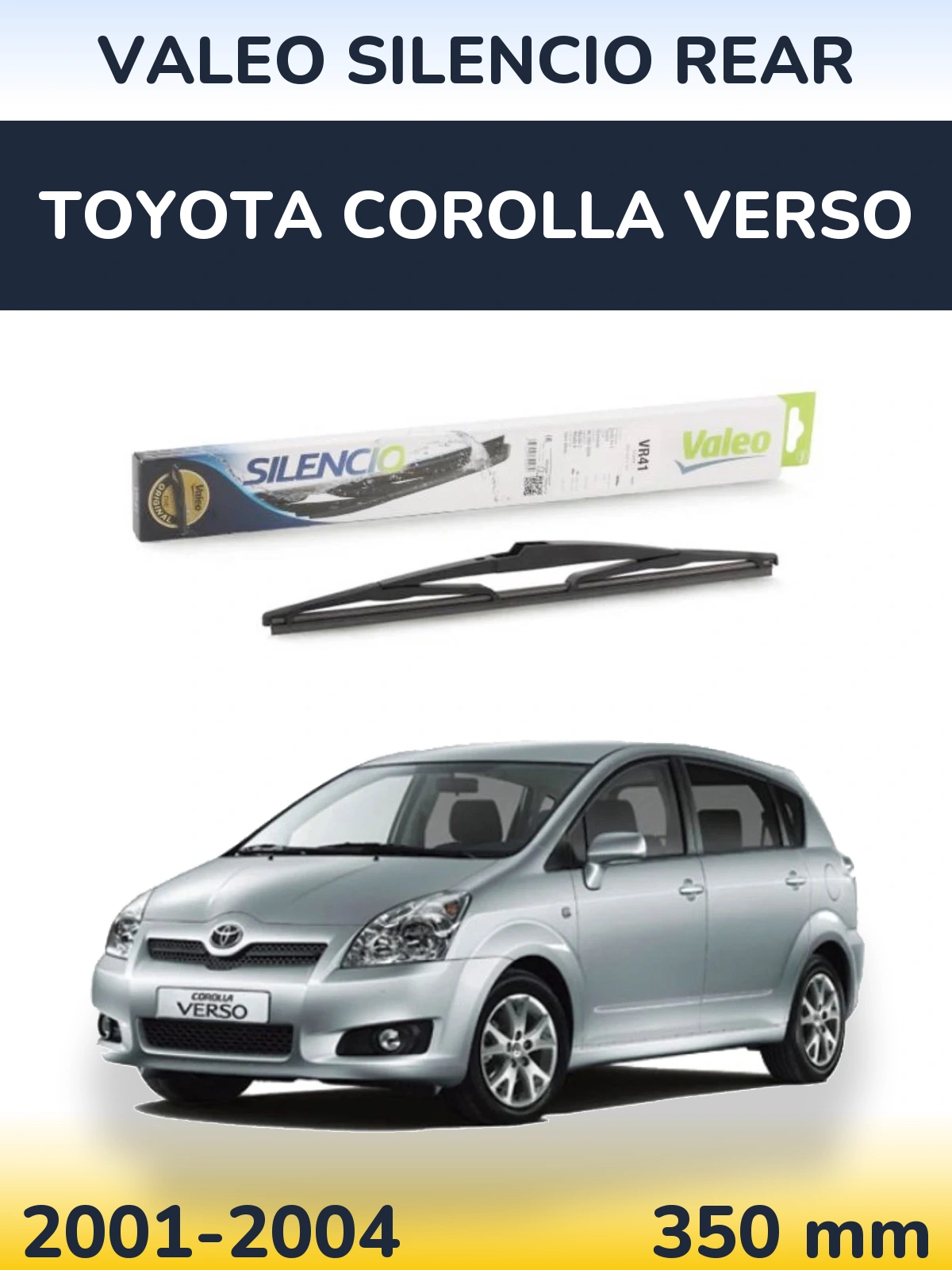 Задний дворник Valeo Silencio Rear 345 мм для Toyota Corolla Verso 2001-2004