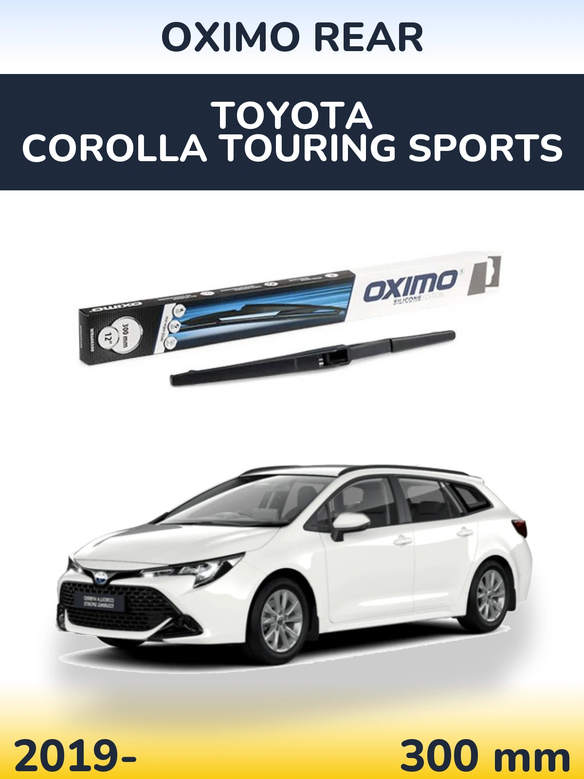Задний дворник Oximo Rear 300 мм для Toyota Corolla Touring Sports 2019-2026