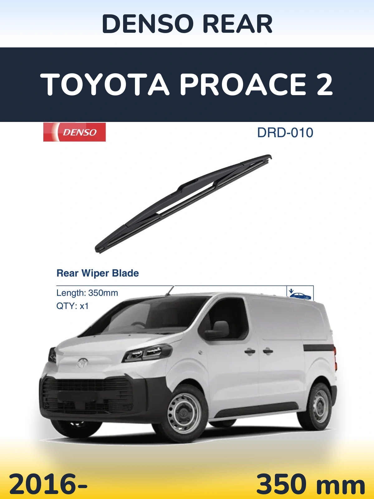 Tylna wycieraczka Denso Rear 350 mm do Toyota ProAce 2 2016-2026