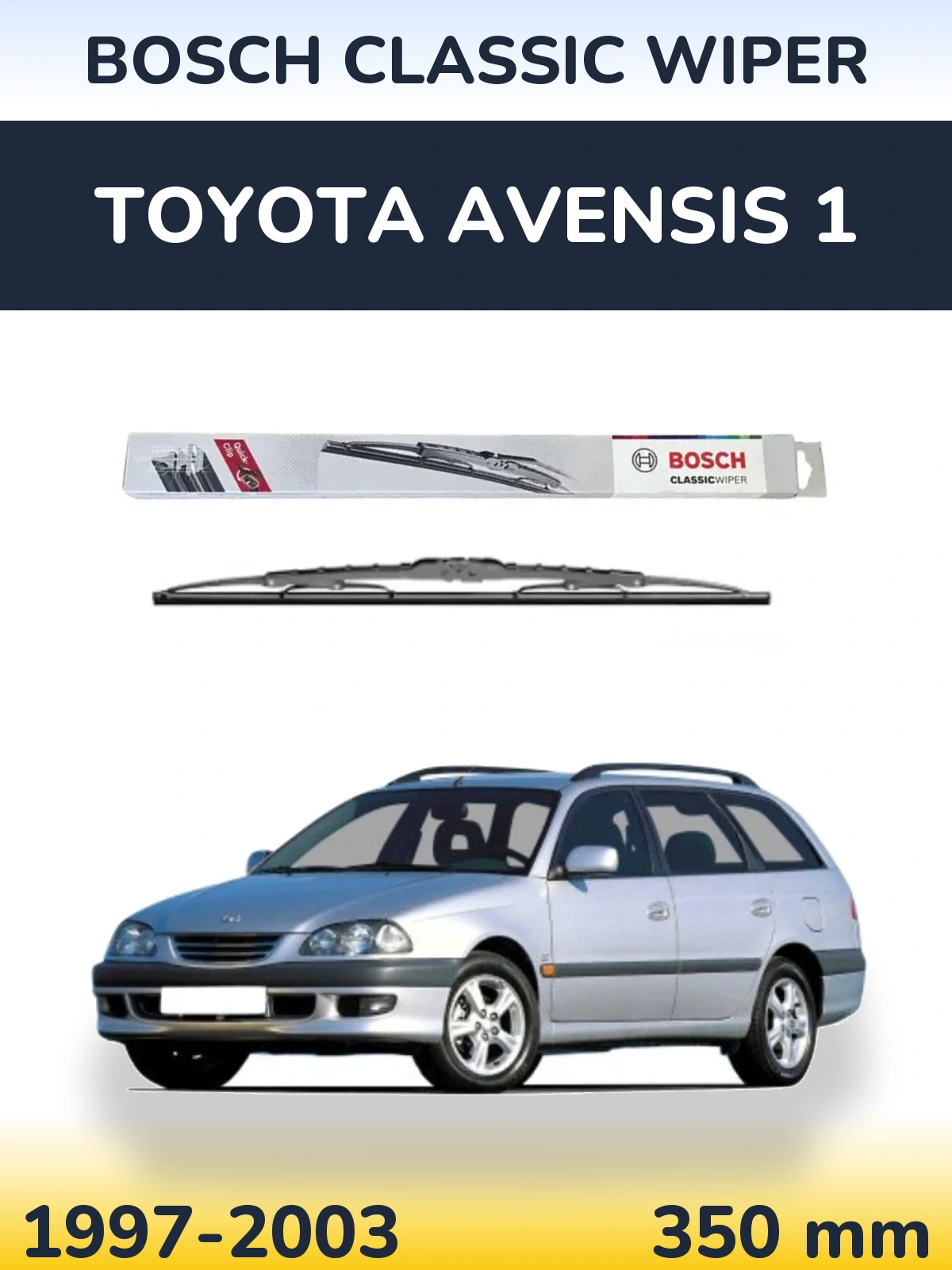 Tylna wycieraczka BOSCH Classic Wiper 340 mm do Toyota Avensis 1 1997-2003