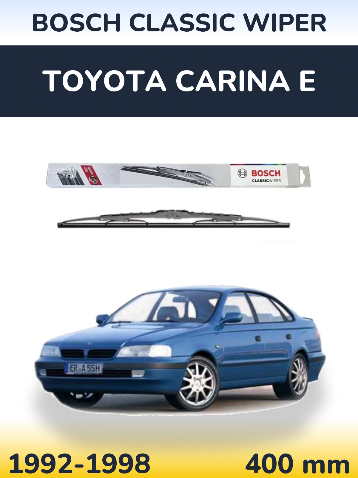 Tylna wycieraczka BOSCH Classic Wiper 400 mm do Toyota Carina E 1992-1998