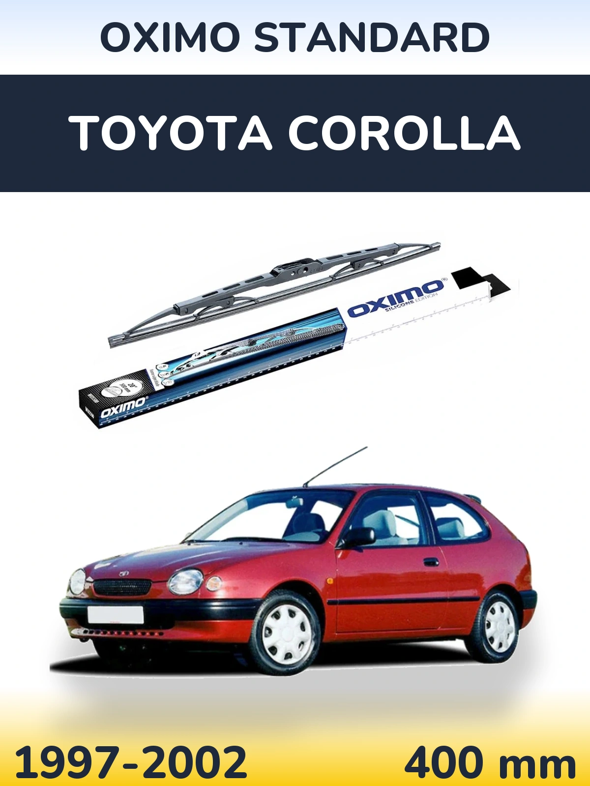 Tylna wycieraczka Oximo Standard 400 mm do Toyota Corolla 1997-2002