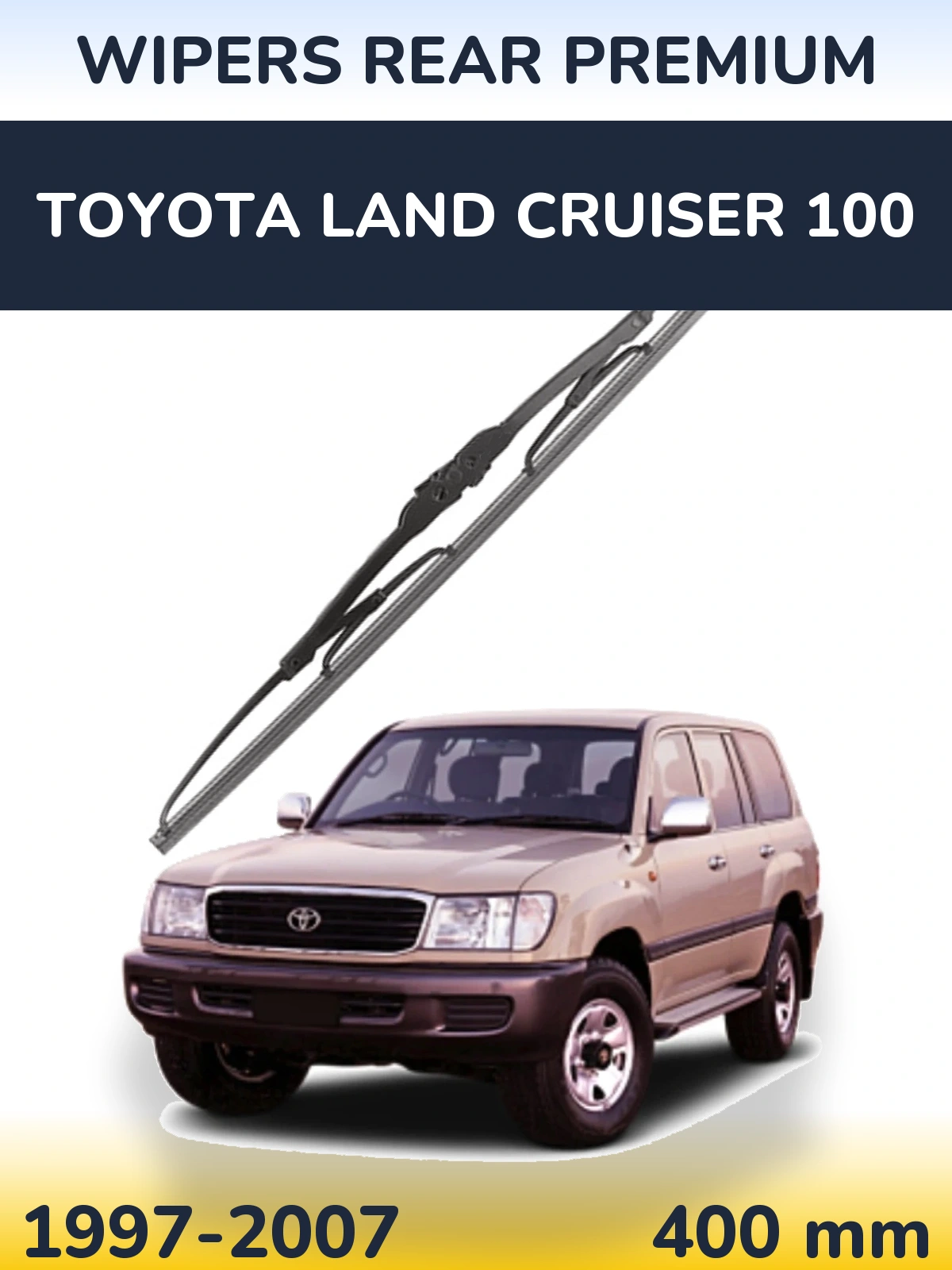 Tylna wycieraczka WIPERS REAR PREMIUM 400 mm do Toyota Land Cruiser 100 1997-2007