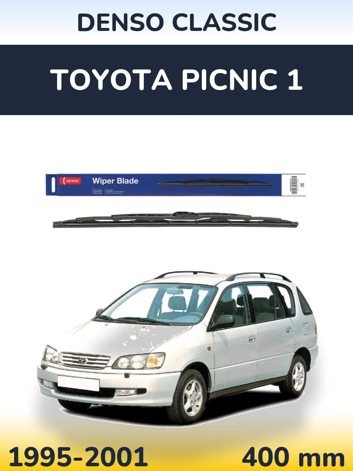 Tylna wycieraczka Denso Classic 400 mm do Toyota Picnic 1 1995-2001