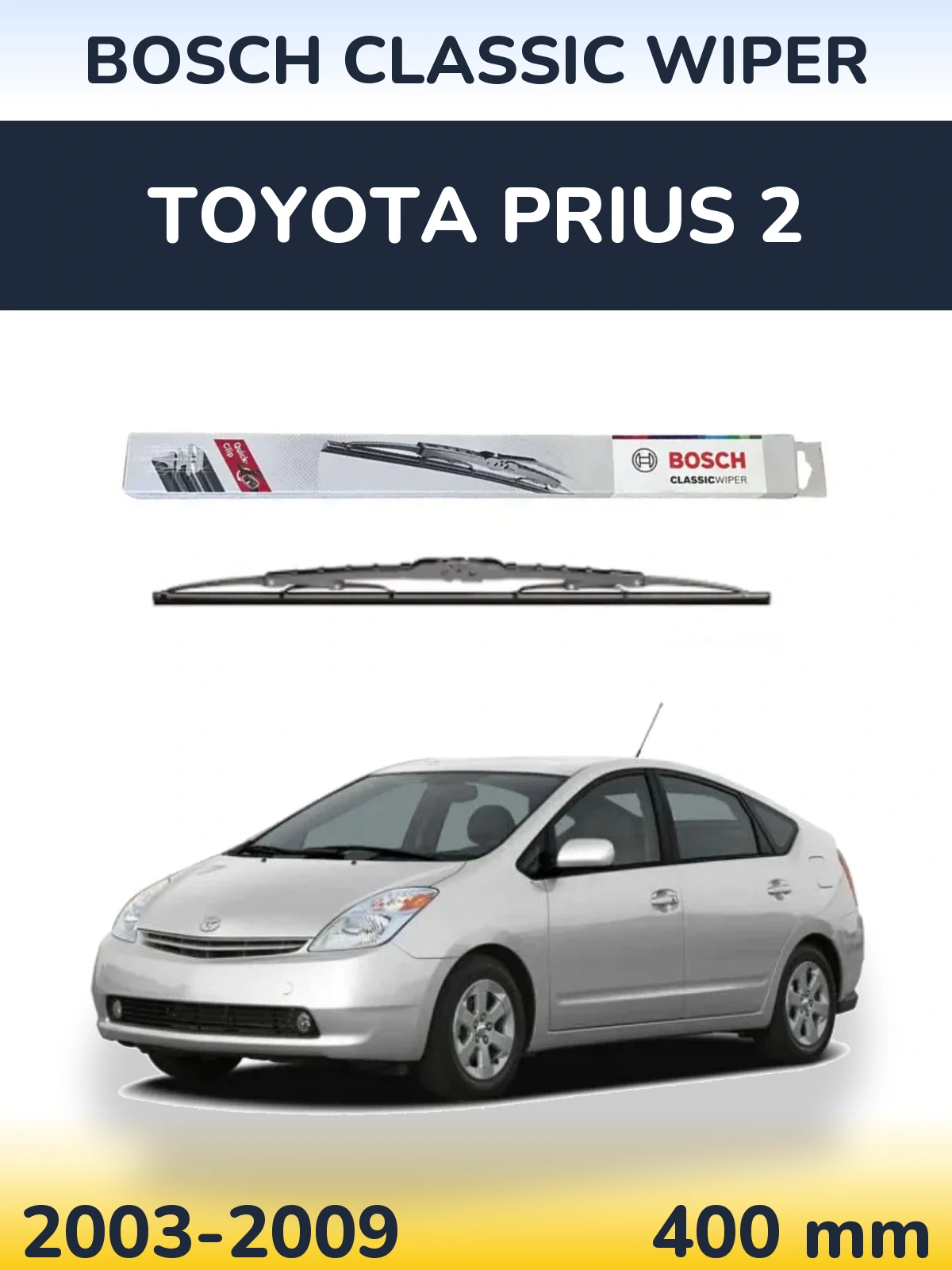 Tylna wycieraczka BOSCH Classic Wiper 400 mm do Toyota Prius 2 2003-2009