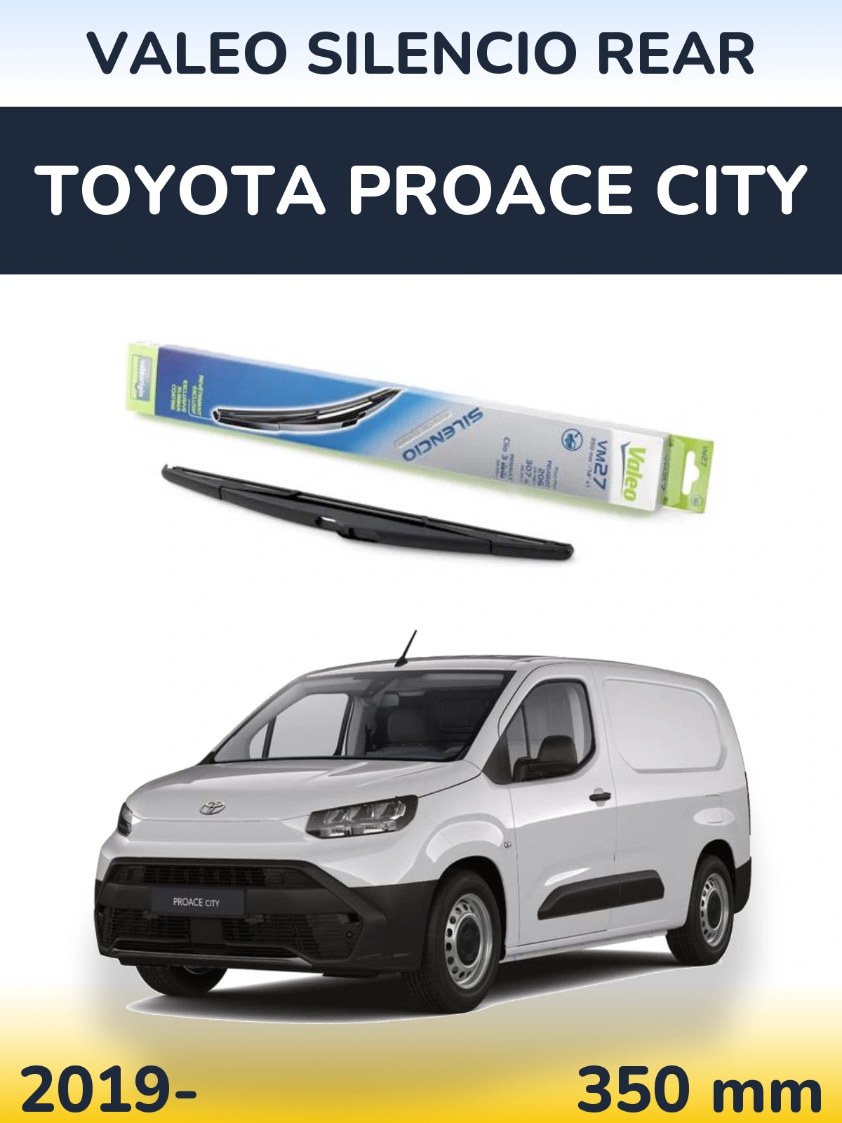 Задний дворник Valeo Silencio Rear 350 мм для Toyota ProAce City 2019-2026