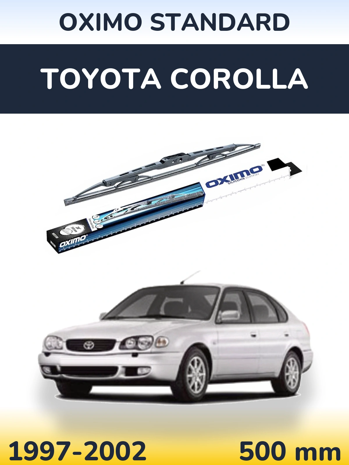 Tylna wycieraczka Oximo Standard 500 mm do Toyota Corolla 1997-2002
