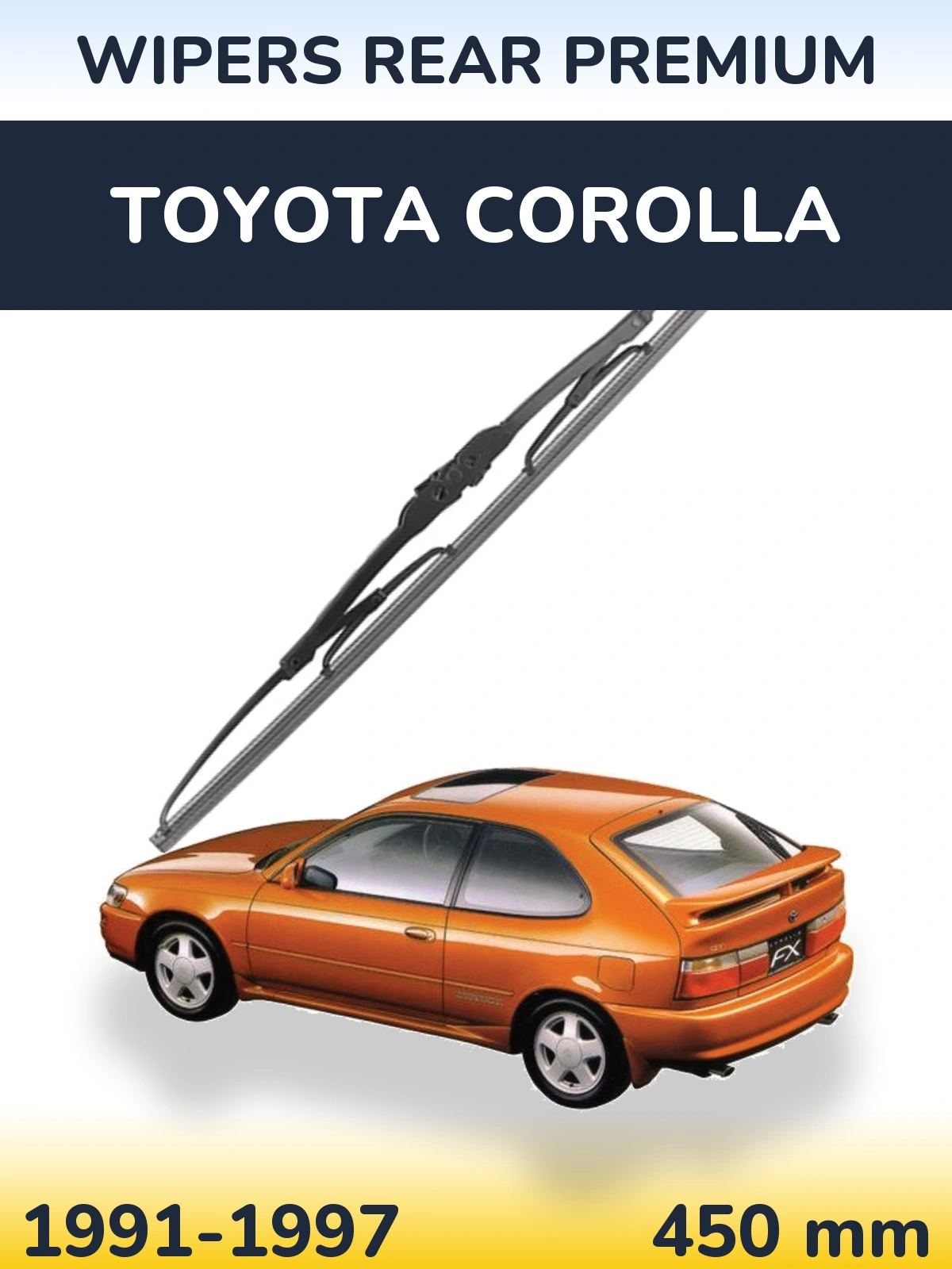 Tylna wycieraczka WIPERS REAR PREMIUM 450 mm do Toyota Corolla 1991-1997