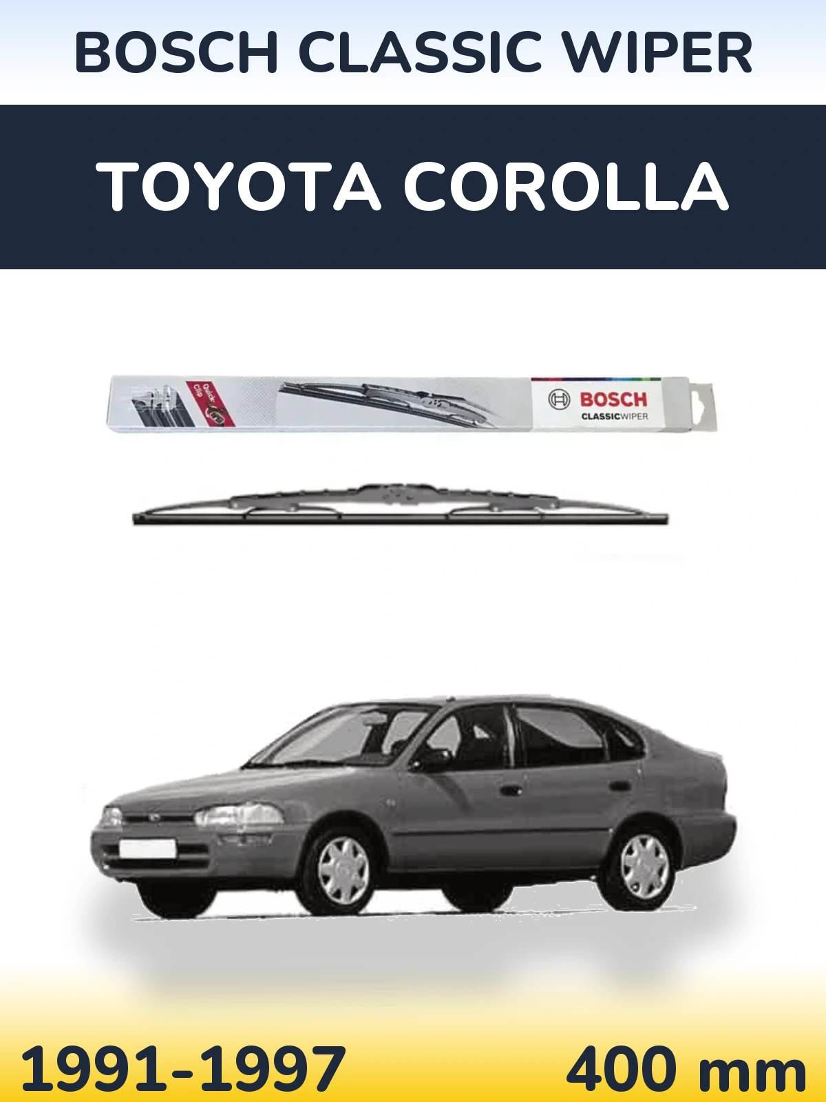 Задний дворник BOSCH Classic Wiper 400 мм для Toyota Corolla 1991-1997
