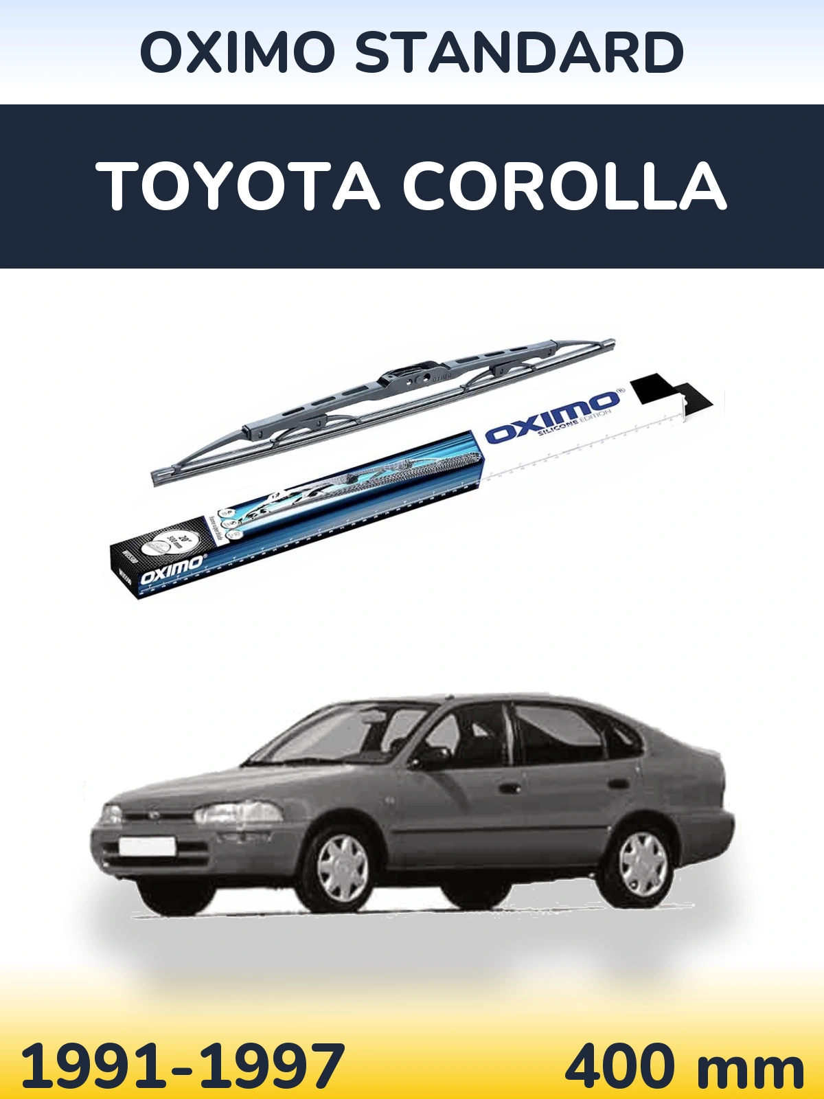 Задний дворник Oximo Standard 400 мм для Toyota Corolla 1991-1997