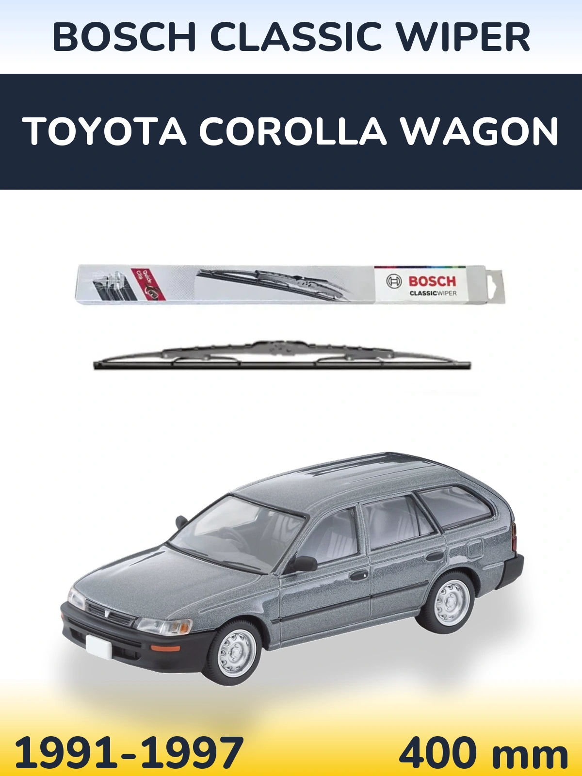 Tylna wycieraczka BOSCH Classic Wiper 400 mm do Toyota Corolla Wagon 1991-1997