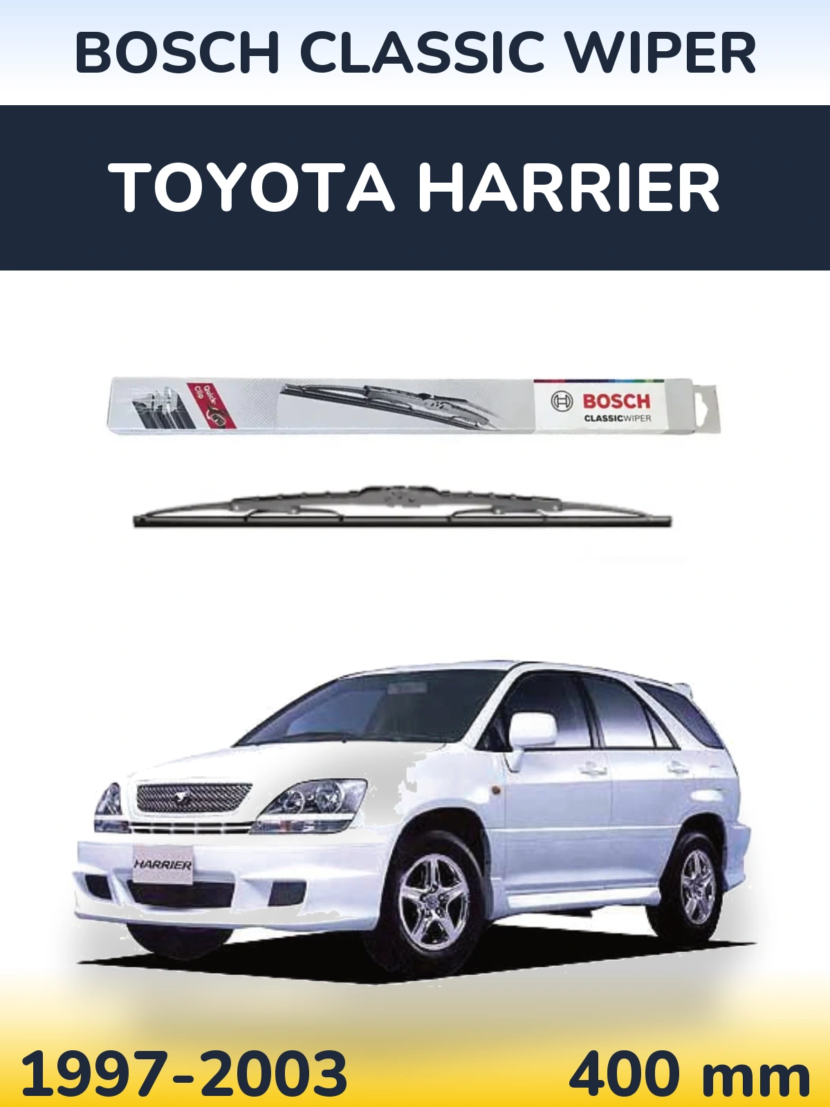 Tylna wycieraczka BOSCH Classic Wiper 400 mm do Toyota Harrier 1997-2003