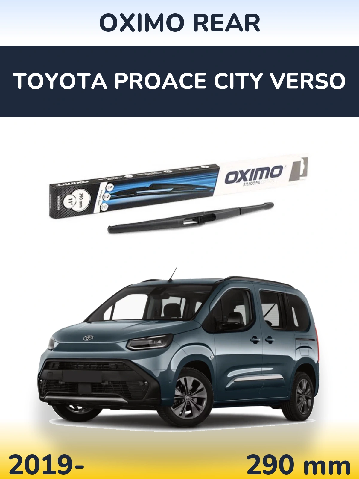 Tylna wycieraczka Oximo Rear 290 mm do Toyota ProAce City Verso 2019-2026