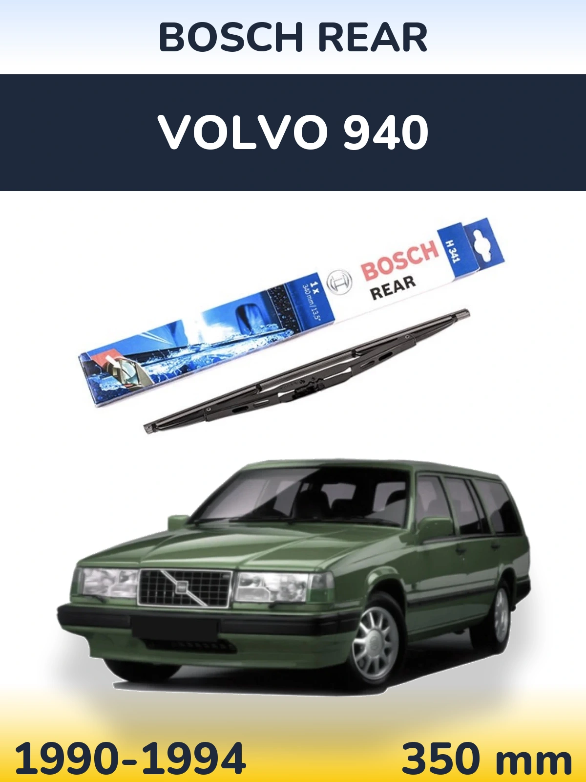 Tylna wycieraczka BOSCH Rear 340 mm do Volvo 940 1990-1994