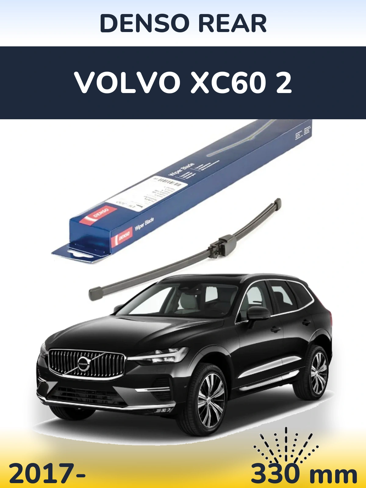 Tylna wycieraczka Denso Rear 335 mm do Volvo XC60 2 2017-2026