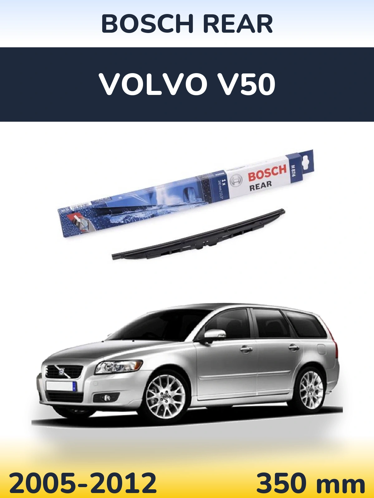 Tylna wycieraczka BOSCH Rear 340 mm do Volvo V50 2005-2012