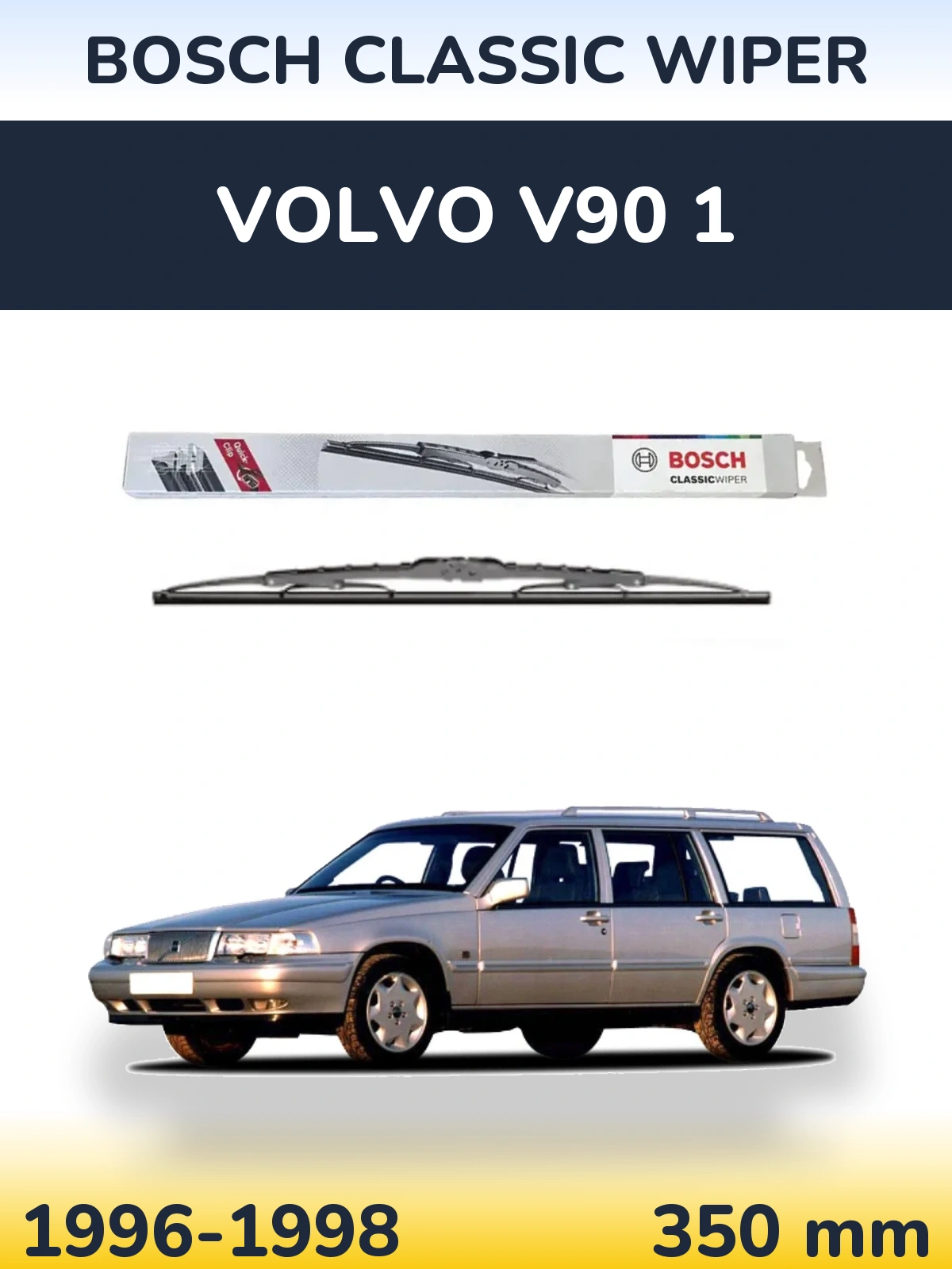 Tylna wycieraczka BOSCH Classic Wiper 340 mm do Volvo V90 1 1996-1998