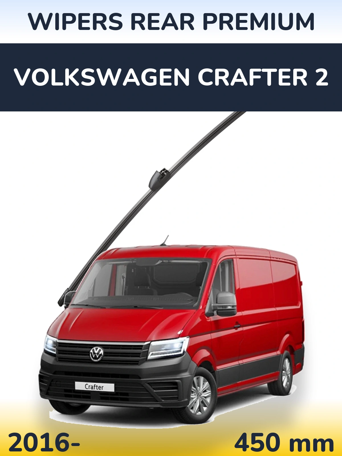 Tylna wycieraczka WIPERS REAR PREMIUM 450 mm do Volkswagen Crafter 2 2016-2026