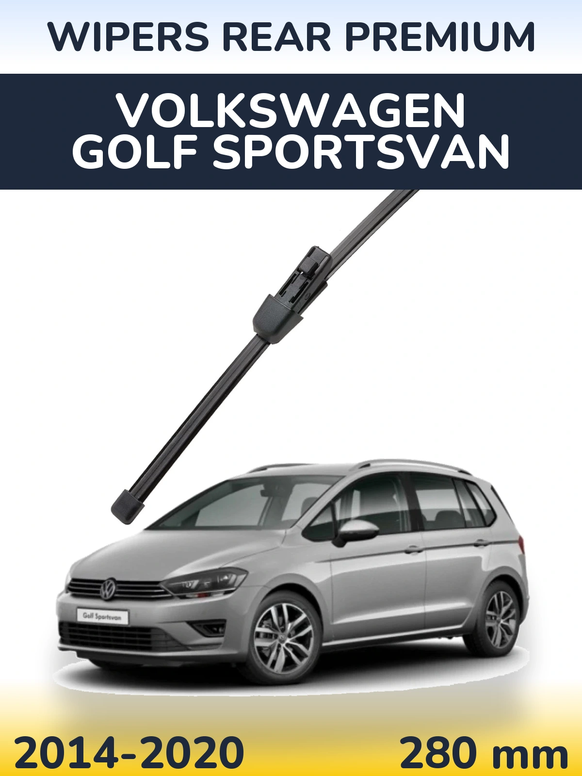 Tylna wycieraczka WIPERS REAR PREMIUM 280 mm do Volkswagen Golf Sportsvan 2014-2020