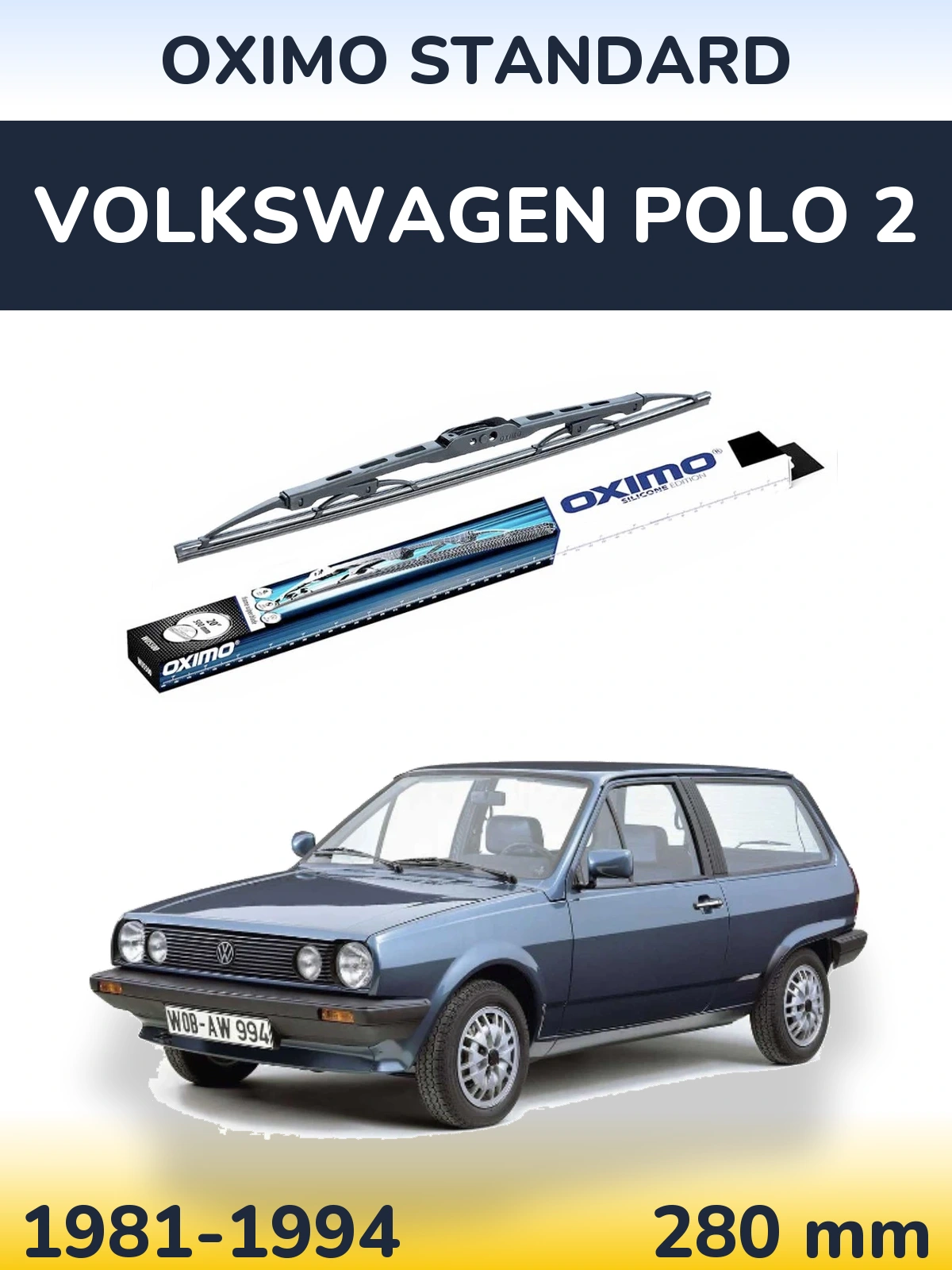 Задний дворник Oximo Standard 275 мм для Volkswagen Polo 2 1981-1994