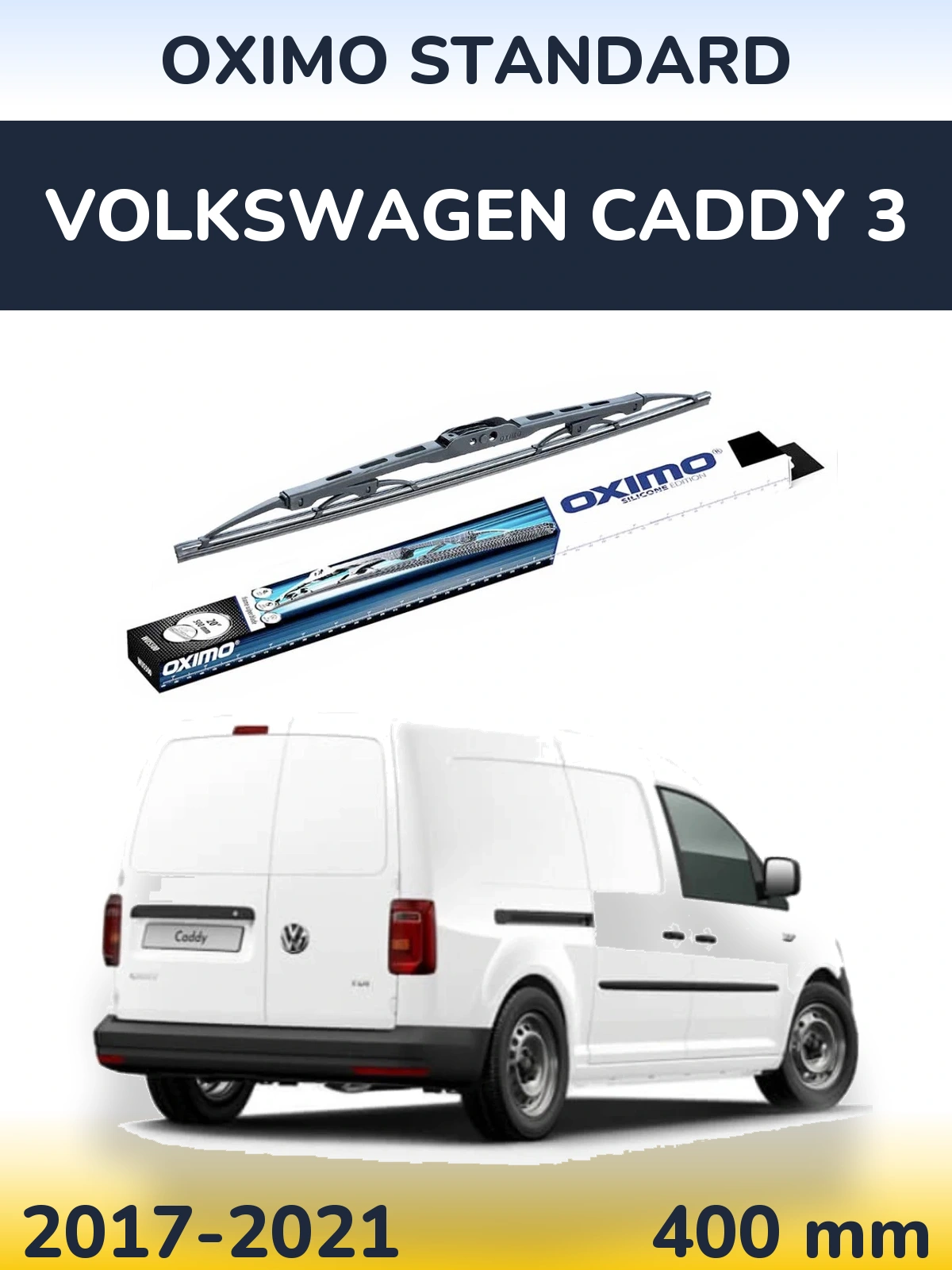Tylna wycieraczka Oximo Standard 400 mm do Volkswagen Caddy 3 2017-2021