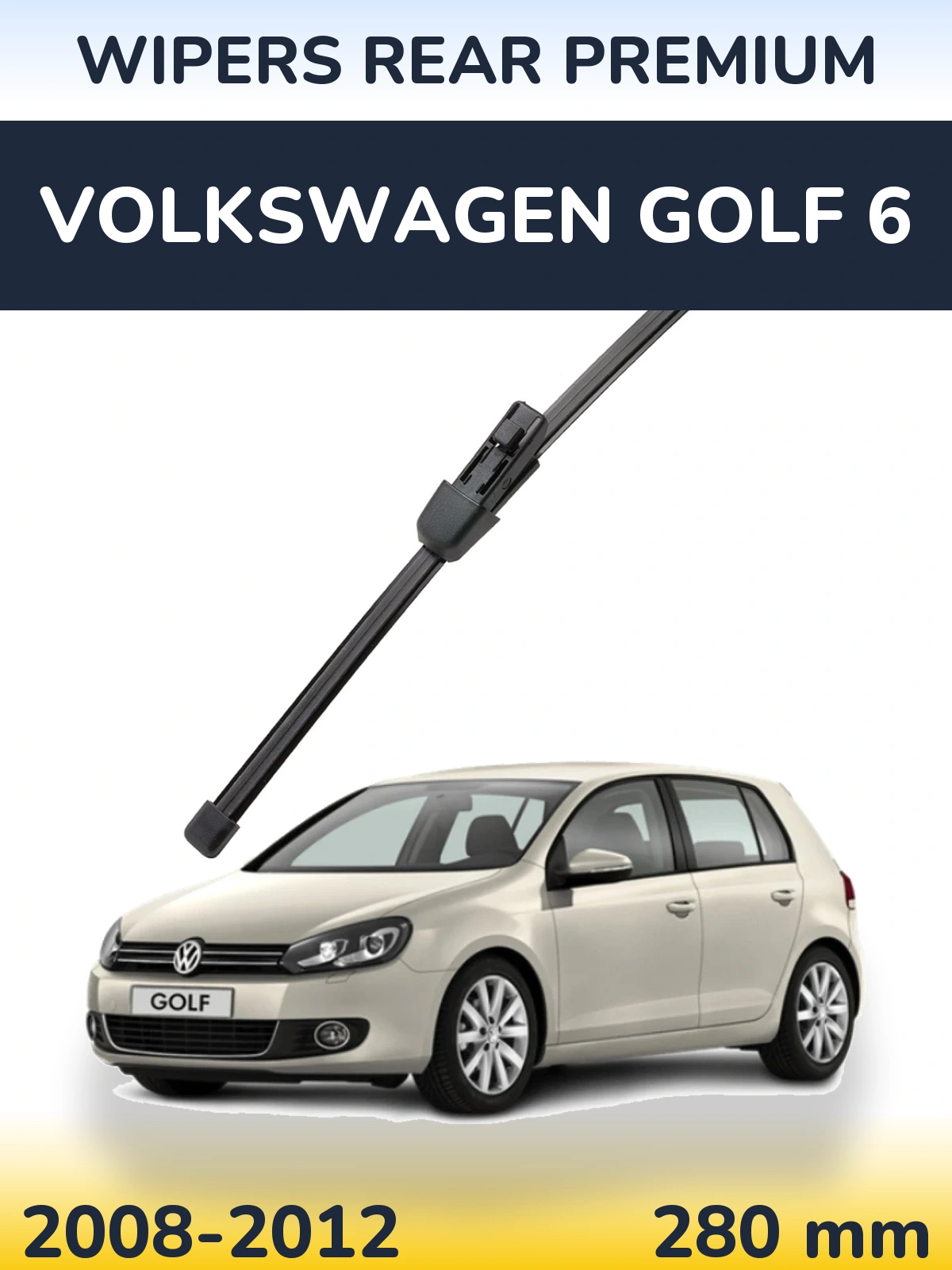 Tylna wycieraczka WIPERS REAR PREMIUM 280 mm do Volkswagen Golf 6 2008-2012