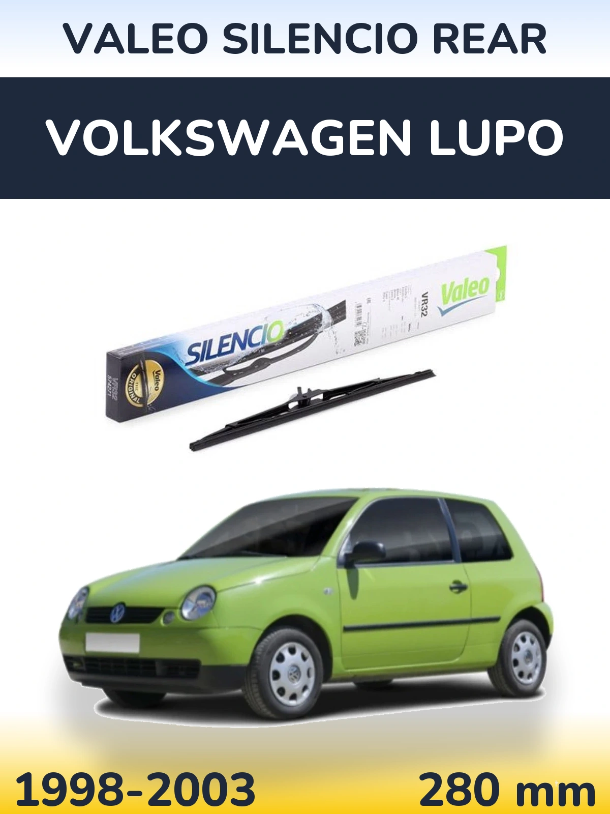 Tylna wycieraczka Valeo Silencio Rear 280 mm do Volkswagen Lupo 1998-2003