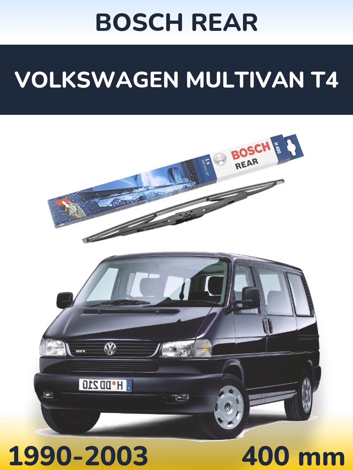 Tylna wycieraczka BOSCH Rear 400 mm do Volkswagen Multivan T4 1990-2003
