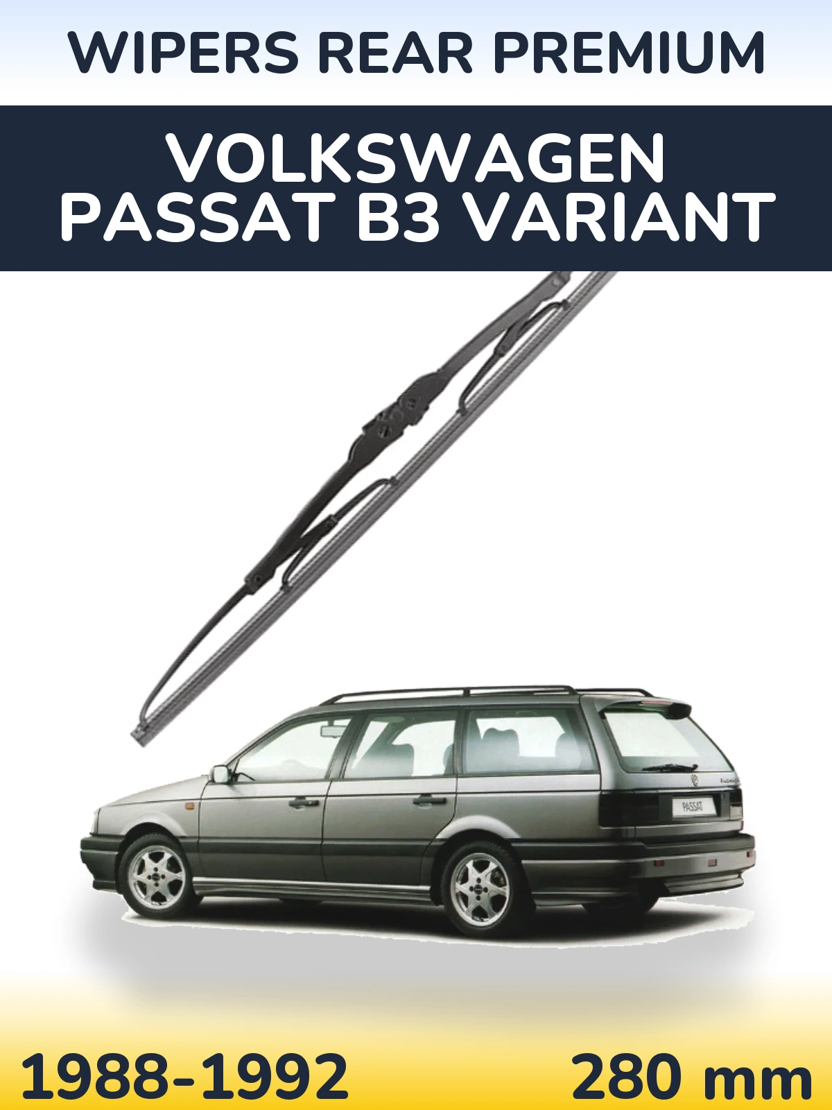Tylna wycieraczka WIPERS REAR PREMIUM 280 mm do Volkswagen Passat B3 Variant 1988-1992