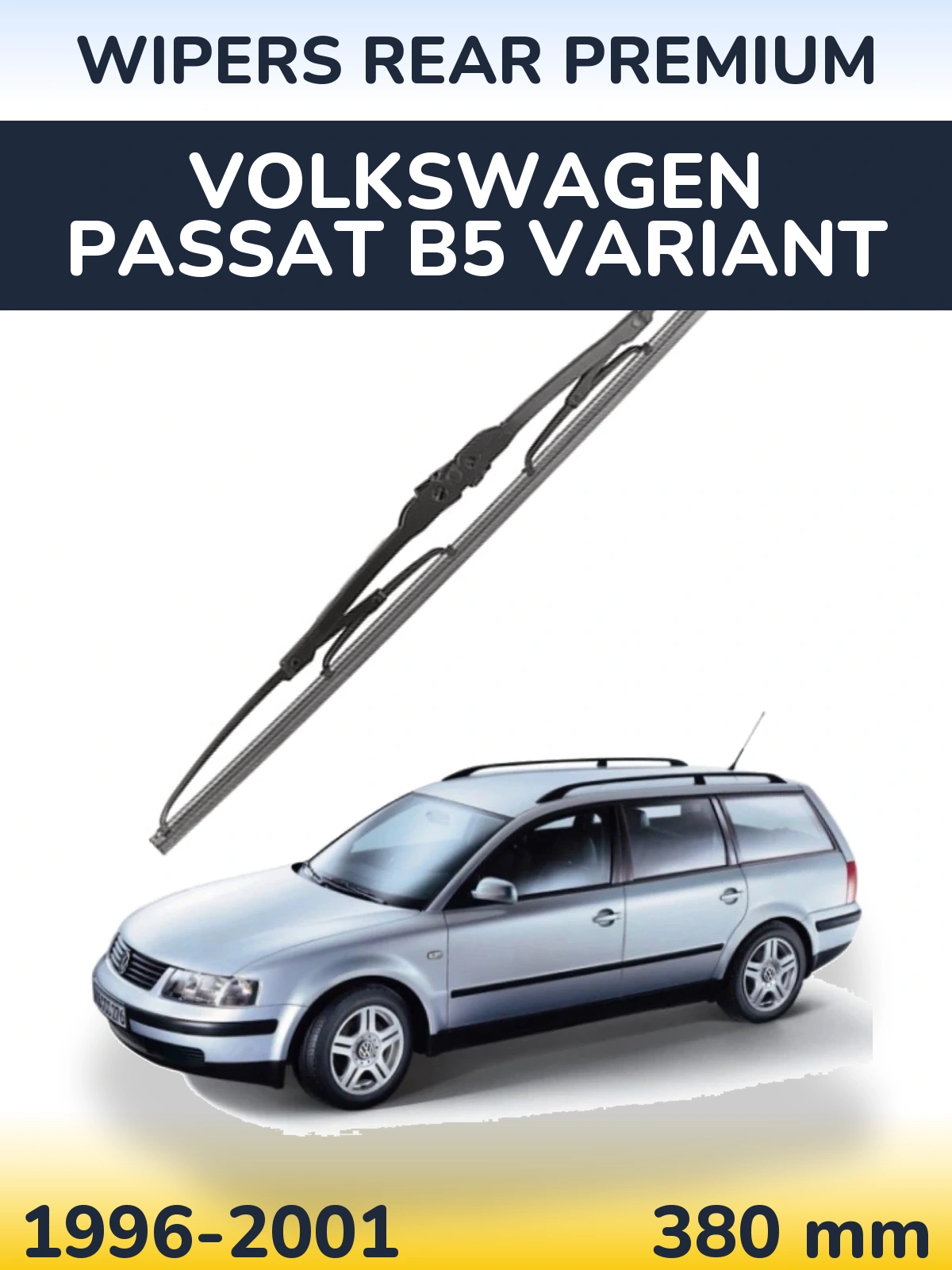 Tylna wycieraczka WIPERS REAR PREMIUM 380 mm do Volkswagen Passat B5 Variant 1996-2001